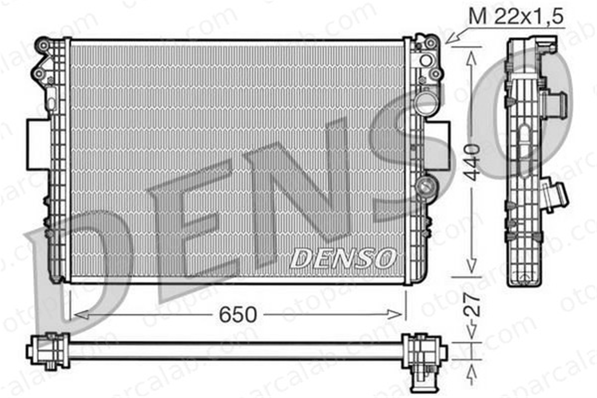 DENSO DRM12002 Su Radyatörü IVECO DAILY III Platform şasi DAILY III Panelvan/Van DRM12002 500303392