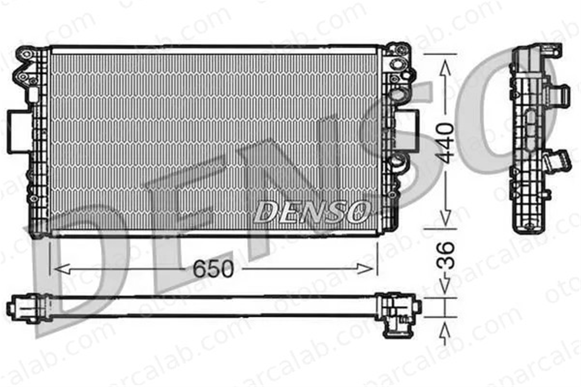 DENSO DRM12004 Su Radyatörü IVECO DAILY III Platform şasi DAILY III Panelvan/Van DRM12004 500303392