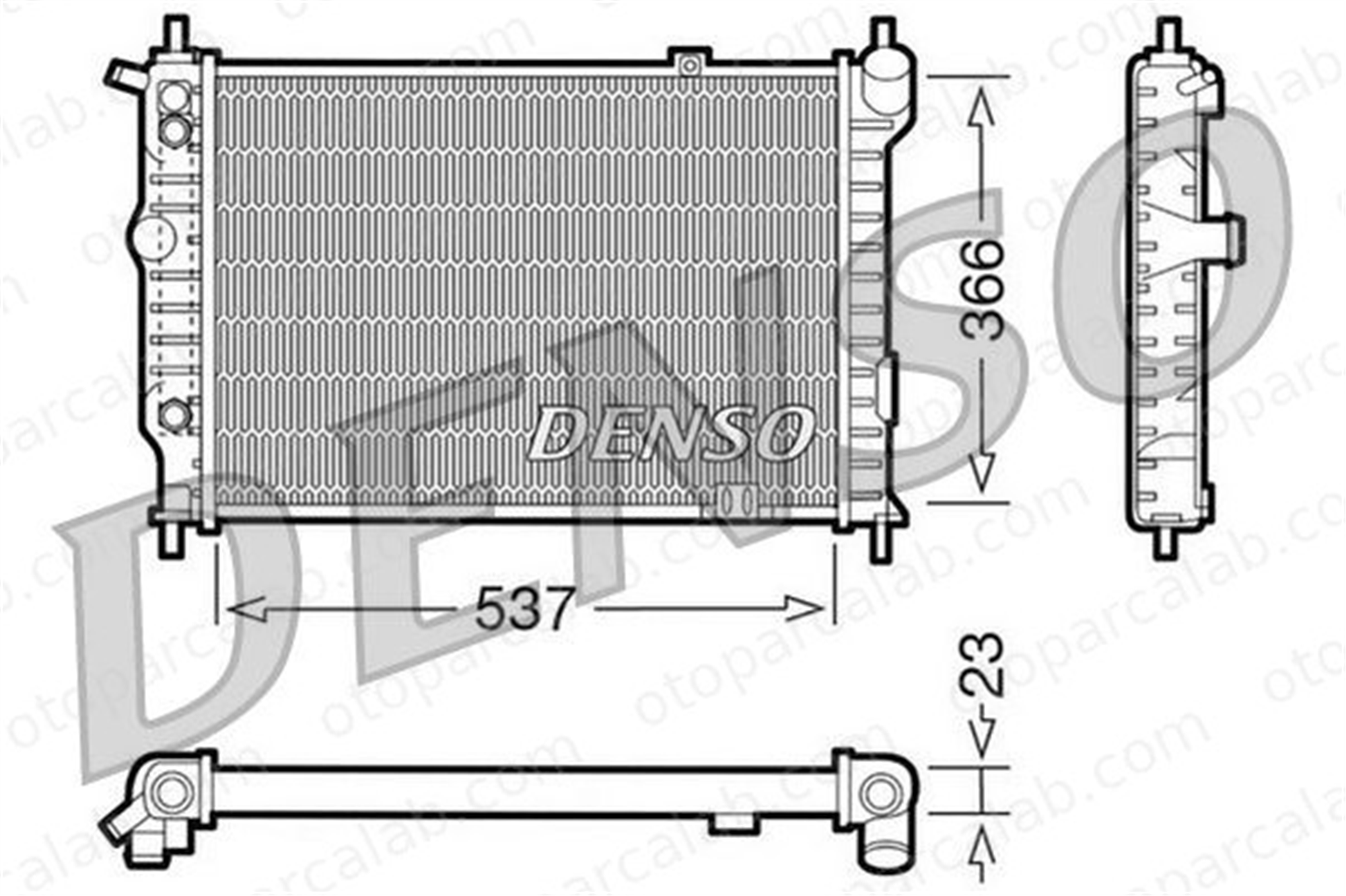 DENSO DRM20012 Su Radyatörü OPEL ASTRA F Station wagon ASTRA F DRM20012 1300K4
