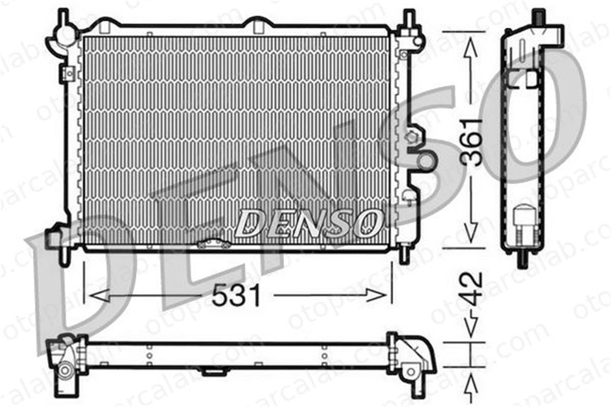DENSO DRM20014 Su Radyatörü OPEL ASTRA F Station wagon ASTRA F DRM20014 1300103