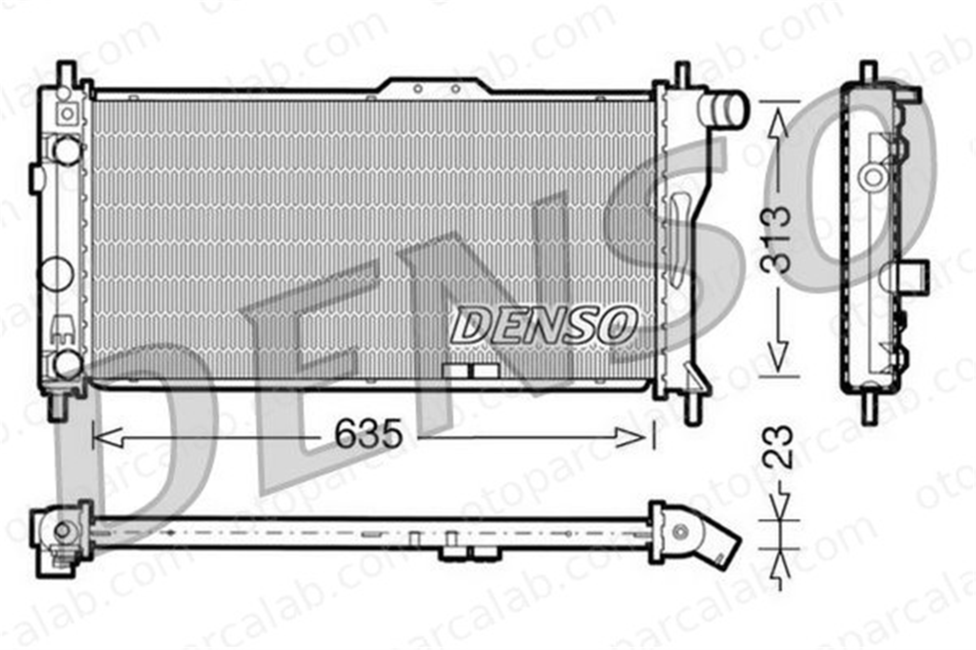 DENSO DRM20034 Su Radyatörü OPEL KADETT E KADETT E Hatchback DRM20034 1302028