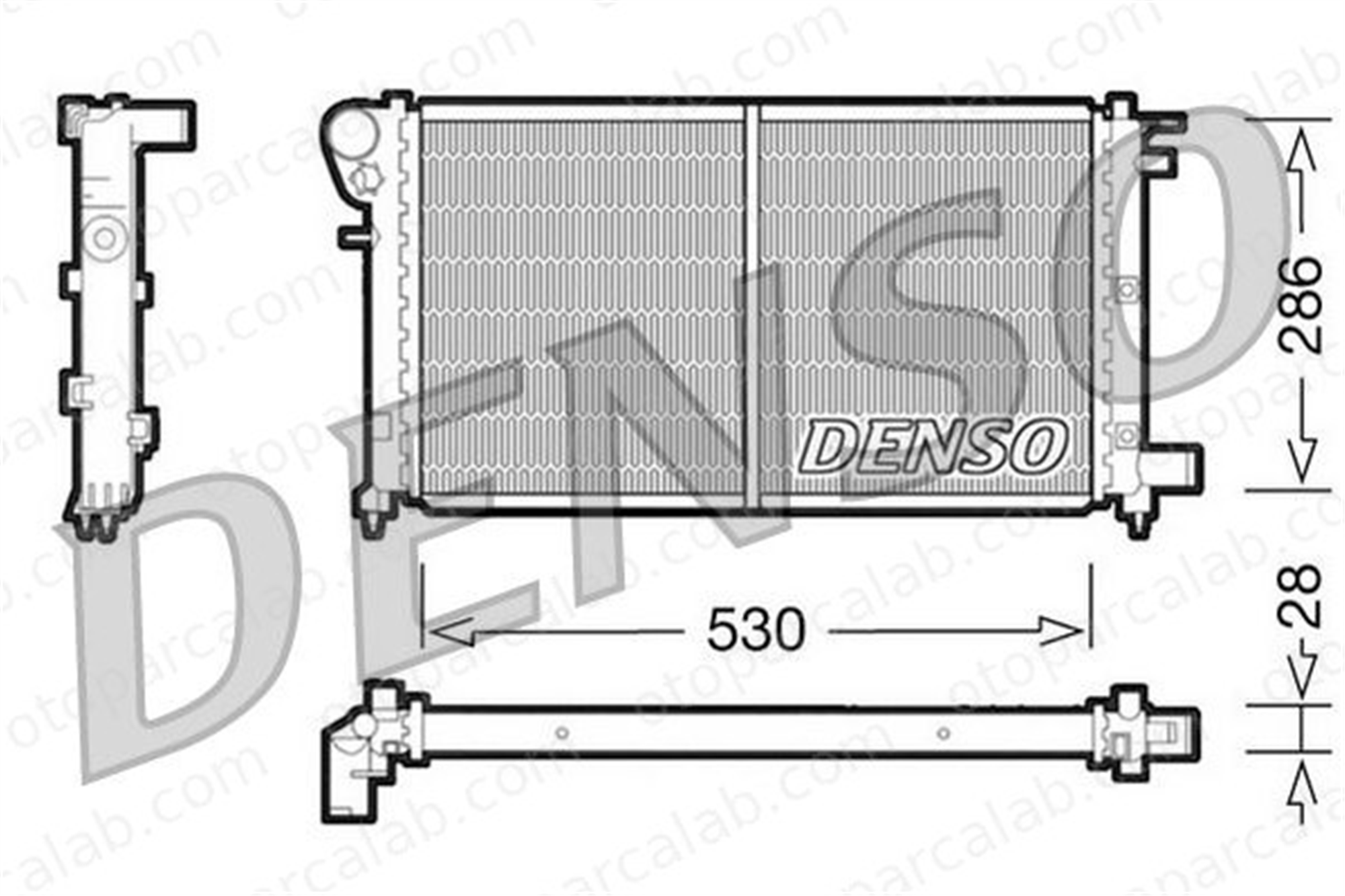 DENSO DRM21002 Su Radyatörü PEUGEOT 106 I DRM21002 1301L5
