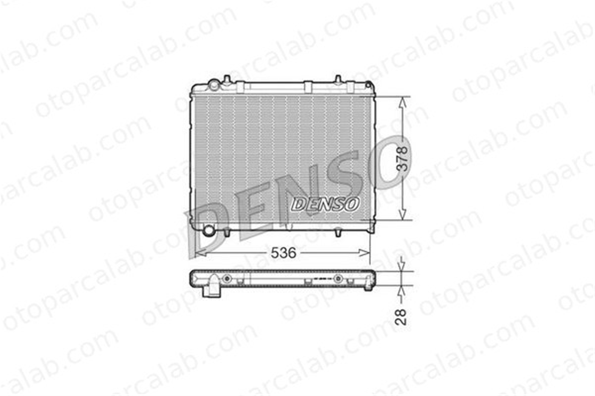 DENSO DRM21035 Su Radyatörü PEUGEOT 307 Break 307 SW DRM21035 1330K1