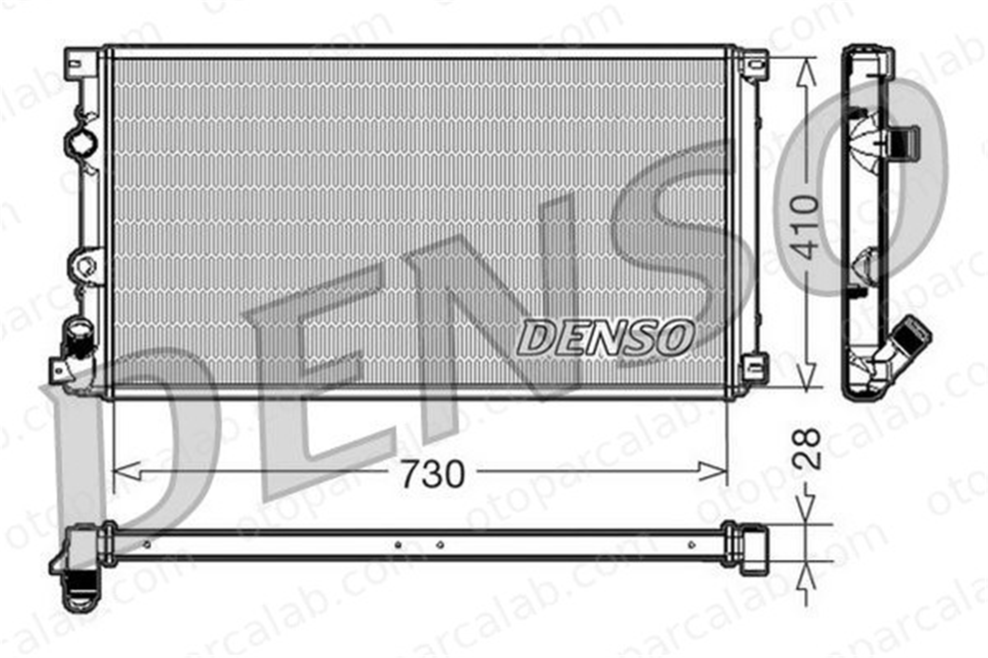 DENSO DRM23090 Su Radyatörü OPEL MOVANO A Panelvan/Van MOVANO A Minibüs/Otobüs DRM23090 2140000QAM