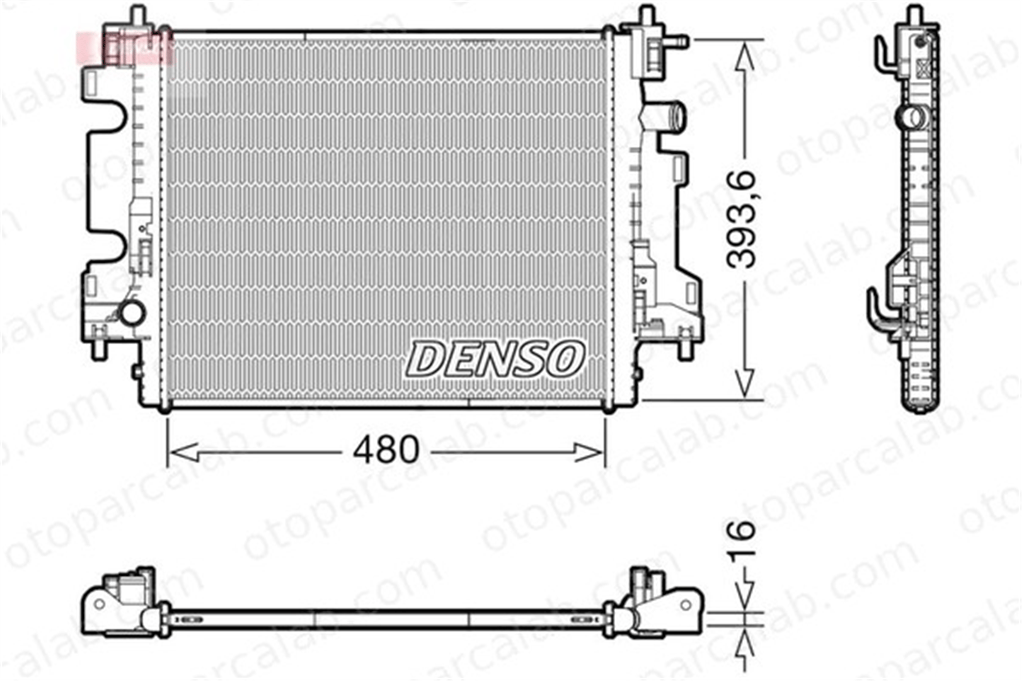 DENSO DRM23113 Su Radyatörü SMART FORFOUR Hatchback FORTWO Coupe DRM23113 214101206R