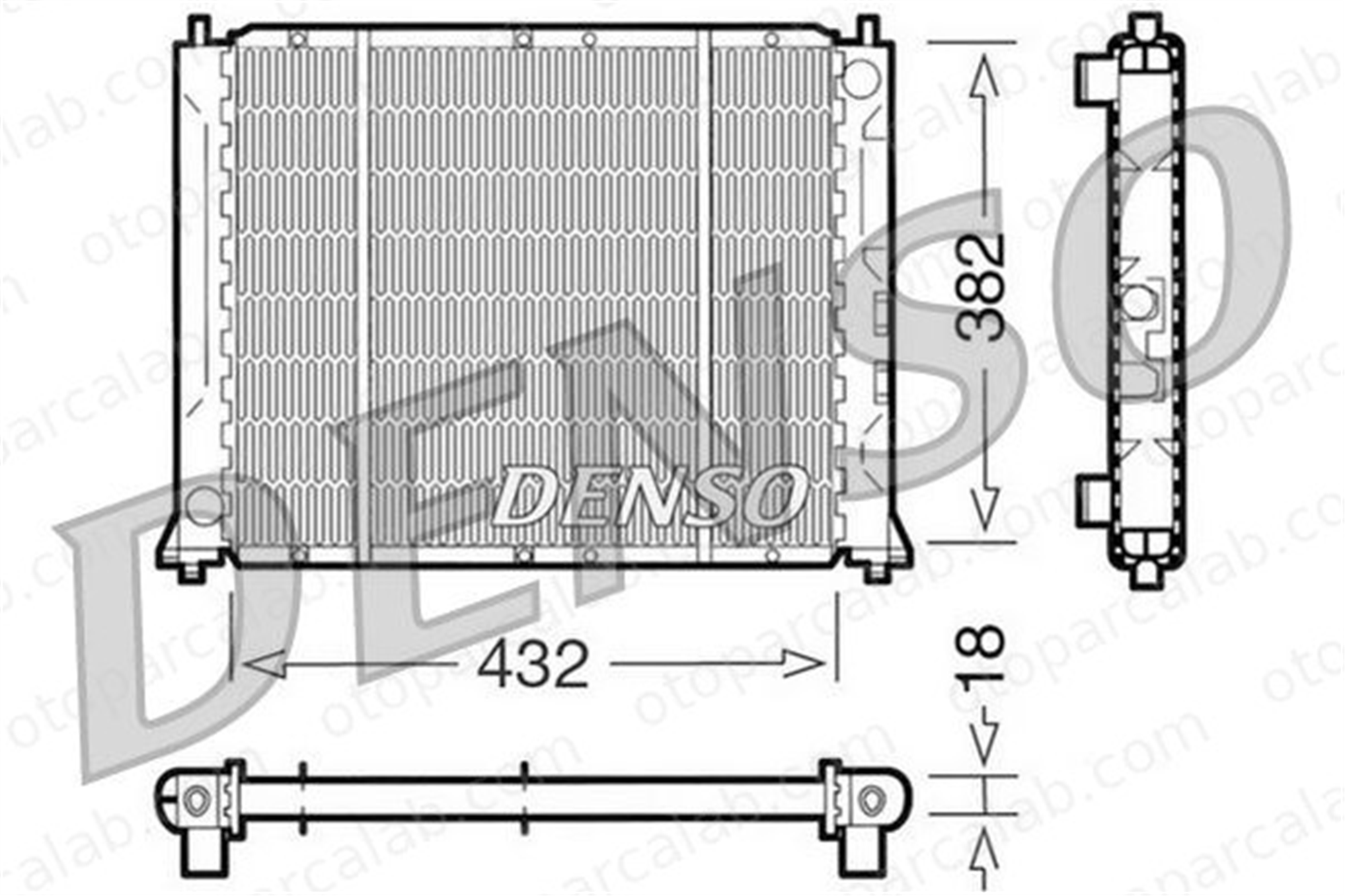 DENSO DRM24004 Su Radyatörü ROVER 200 II Hatchback 200 II Cabrio DRM24004 GRD144