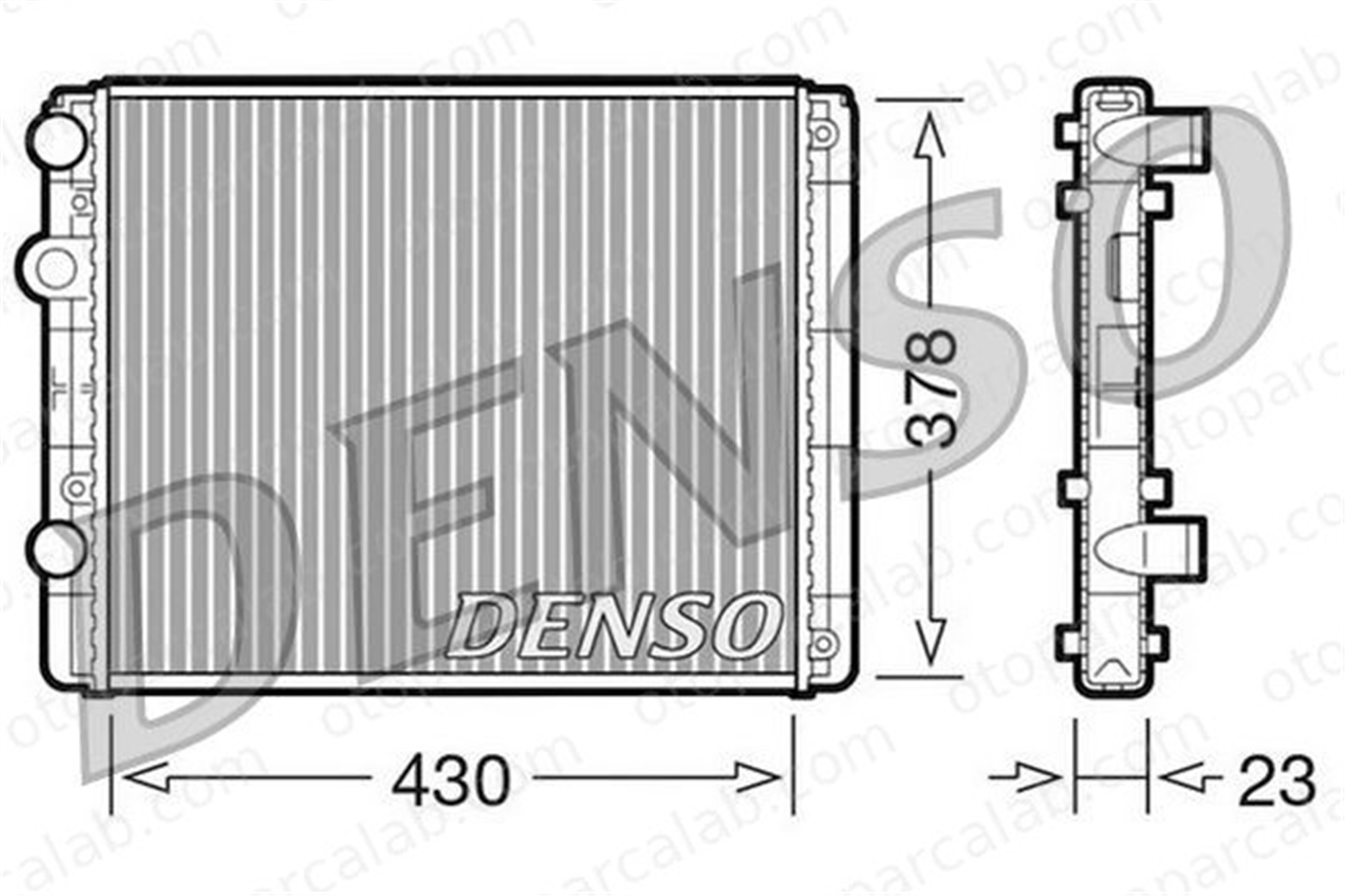 DENSO DRM32030 Su Radyatörü VW POLO III SEAT IBIZA II DRM32030 6K0121253K