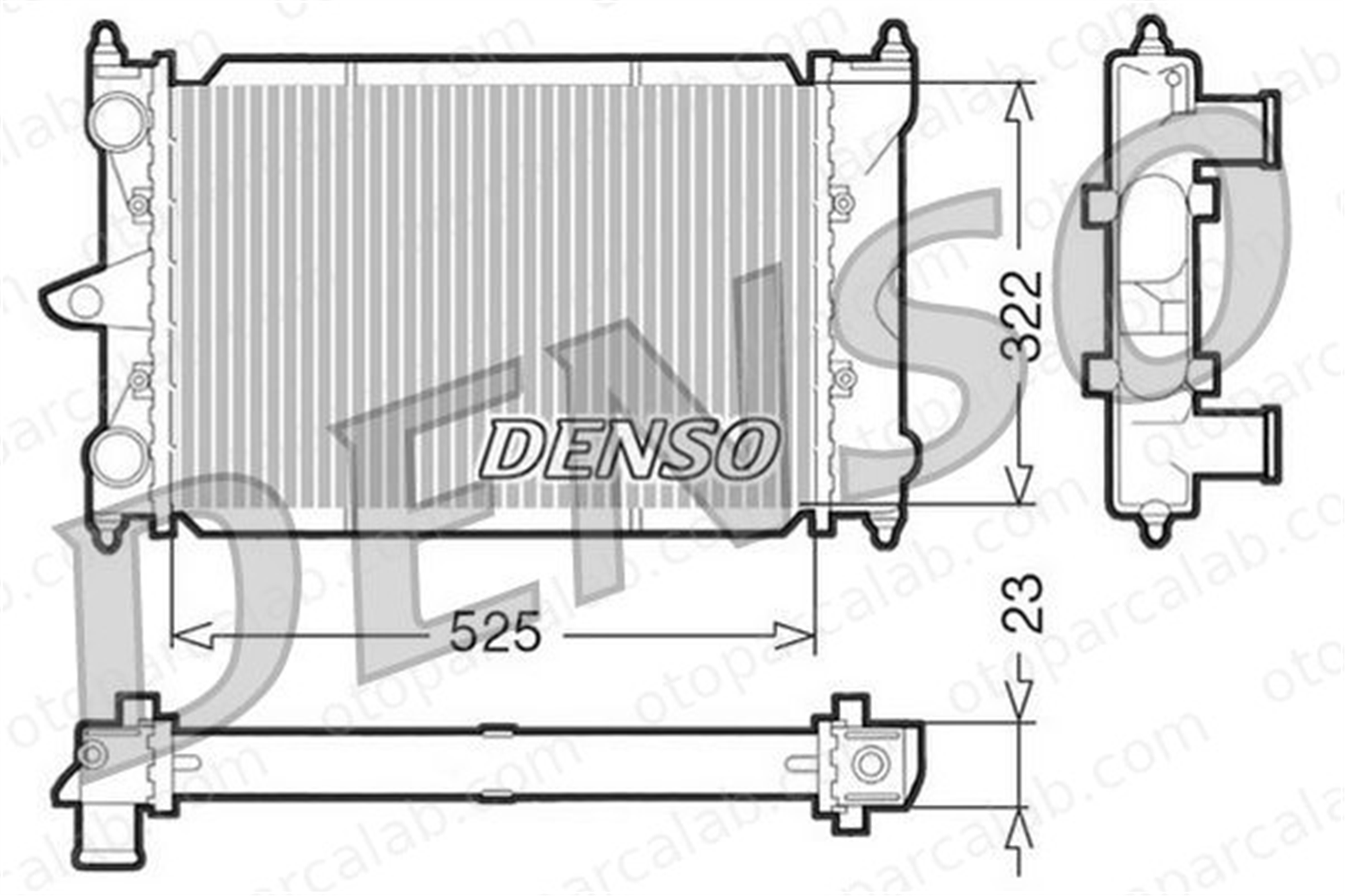 DENSO DRM32034 Su Radyatörü VW POLO Coupe POLO CLASSIC DRM32034 867121251B