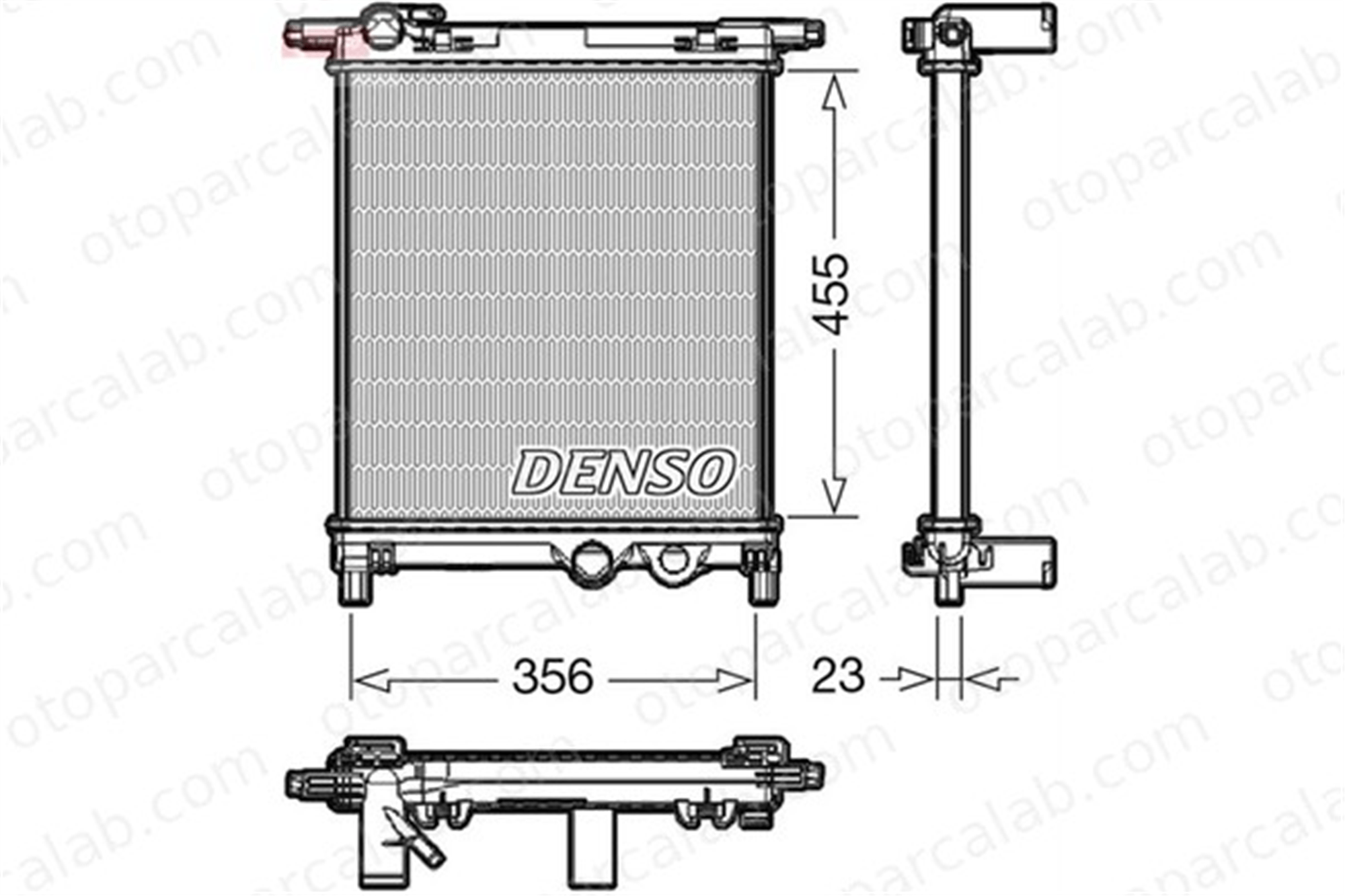 DENSO DRM32036 Su Radyatörü VW UP! SEAT Mii DRM32036 1S0121253P