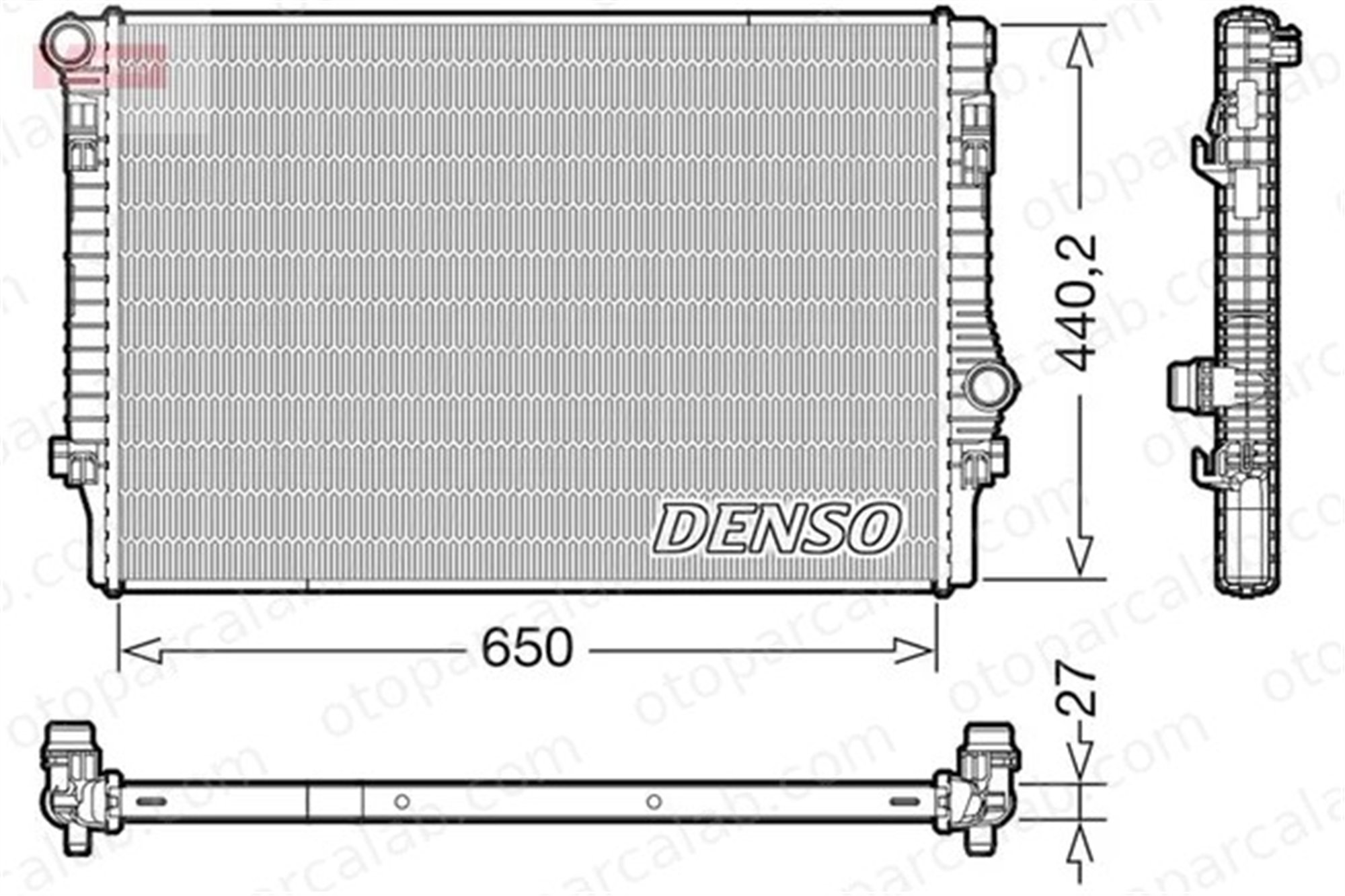 DENSO DRM32049 Su Radyatörü VW GOLF VII AUDI A3 Limousine DRM32049 5Q0121251EP