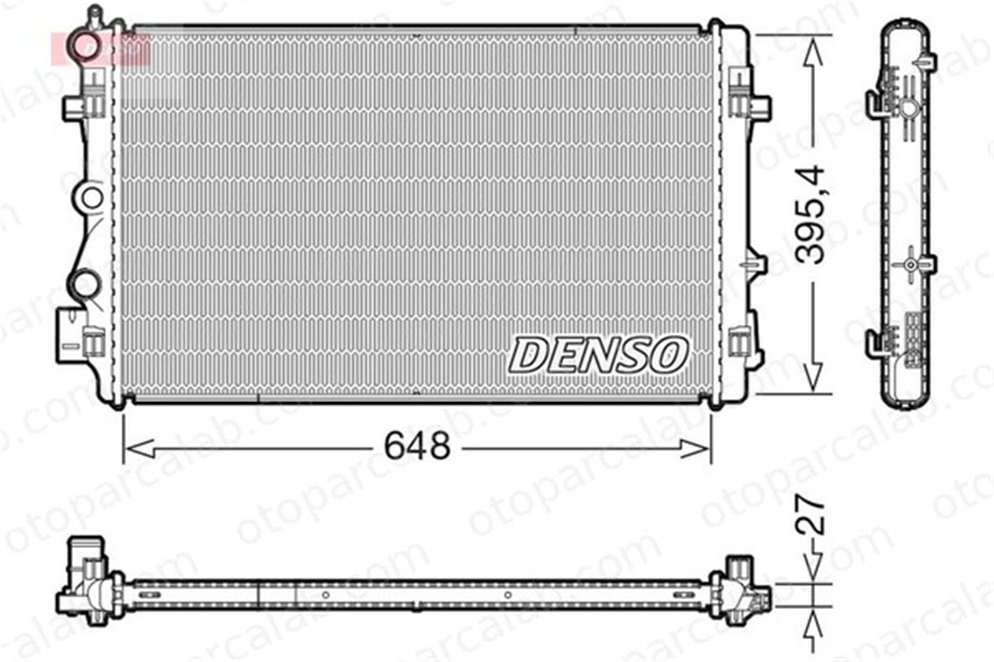 DENSO DRM32051 Su Radyatörü SEAT IBIZA IV SC AUDI A1 DRM32051 6R0121253D