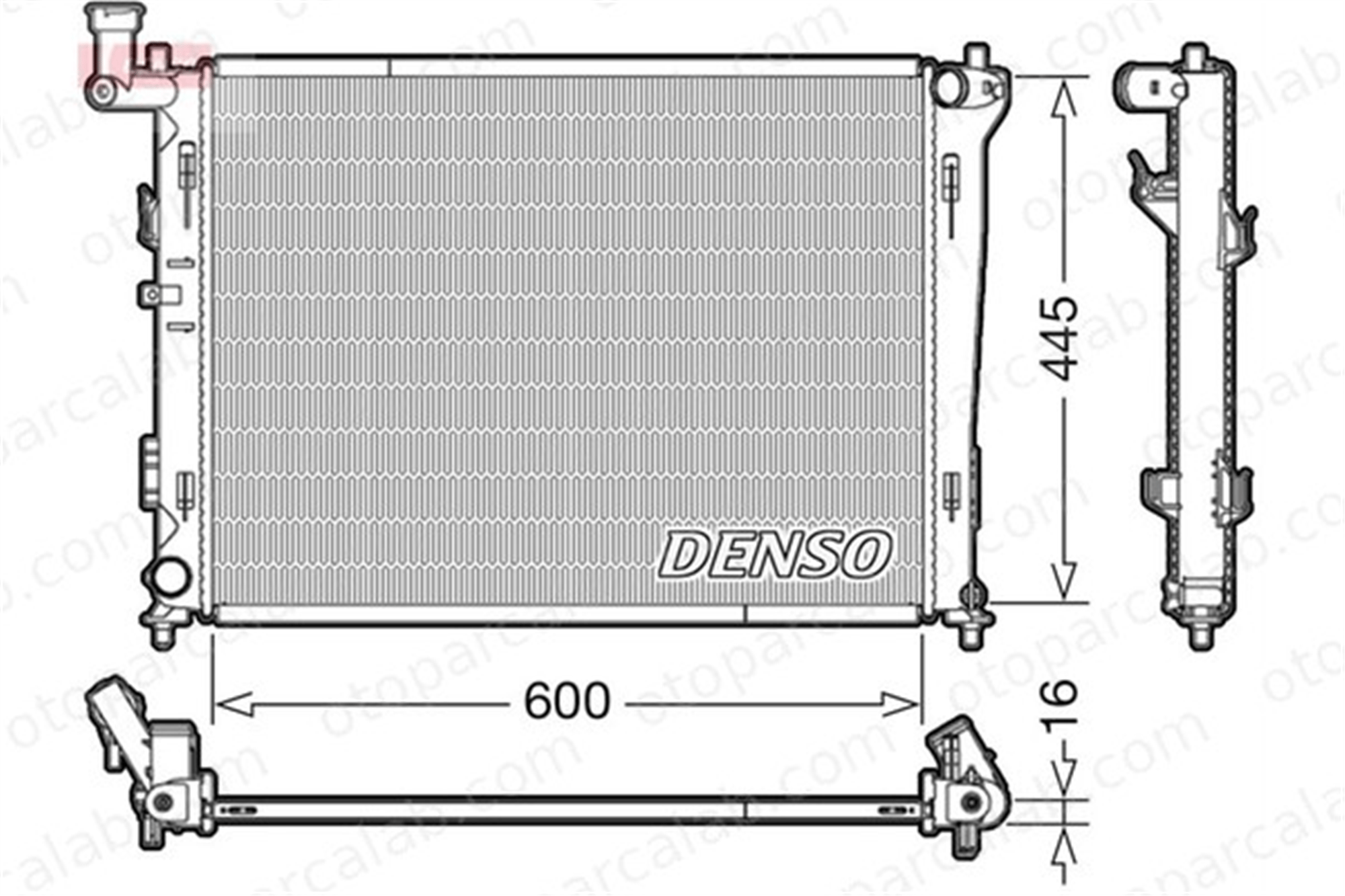 DENSO DRM41004 Su Radyatörü HYUNDAI i30 i30 Station wagon DRM41004 253102H000