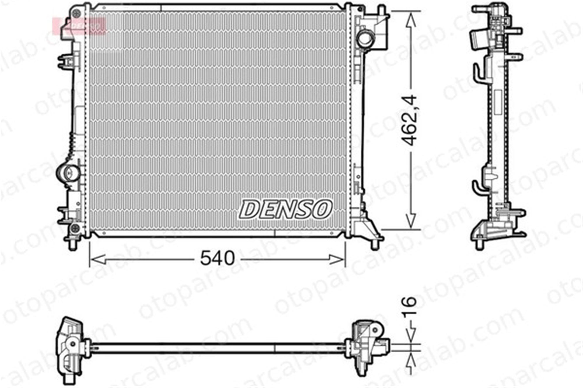 DENSO DRM46062 Su Radyatörü RENAULT KADJAR NISSAN QASHQAI II SUV DRM46062 214104EA0A