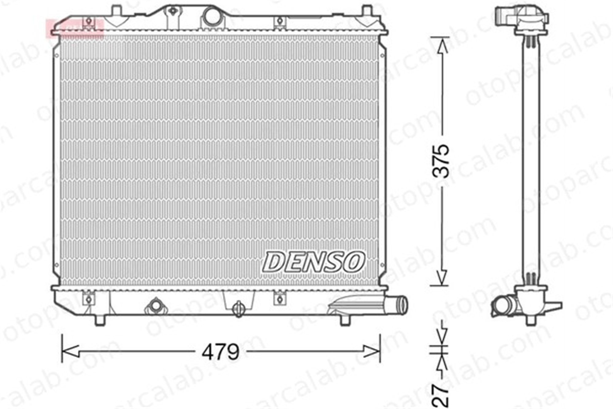 DENSO DRM47013 Su Radyatörü OPEL AGILA SUZUKI SPLASH DRM47013 1770053K00