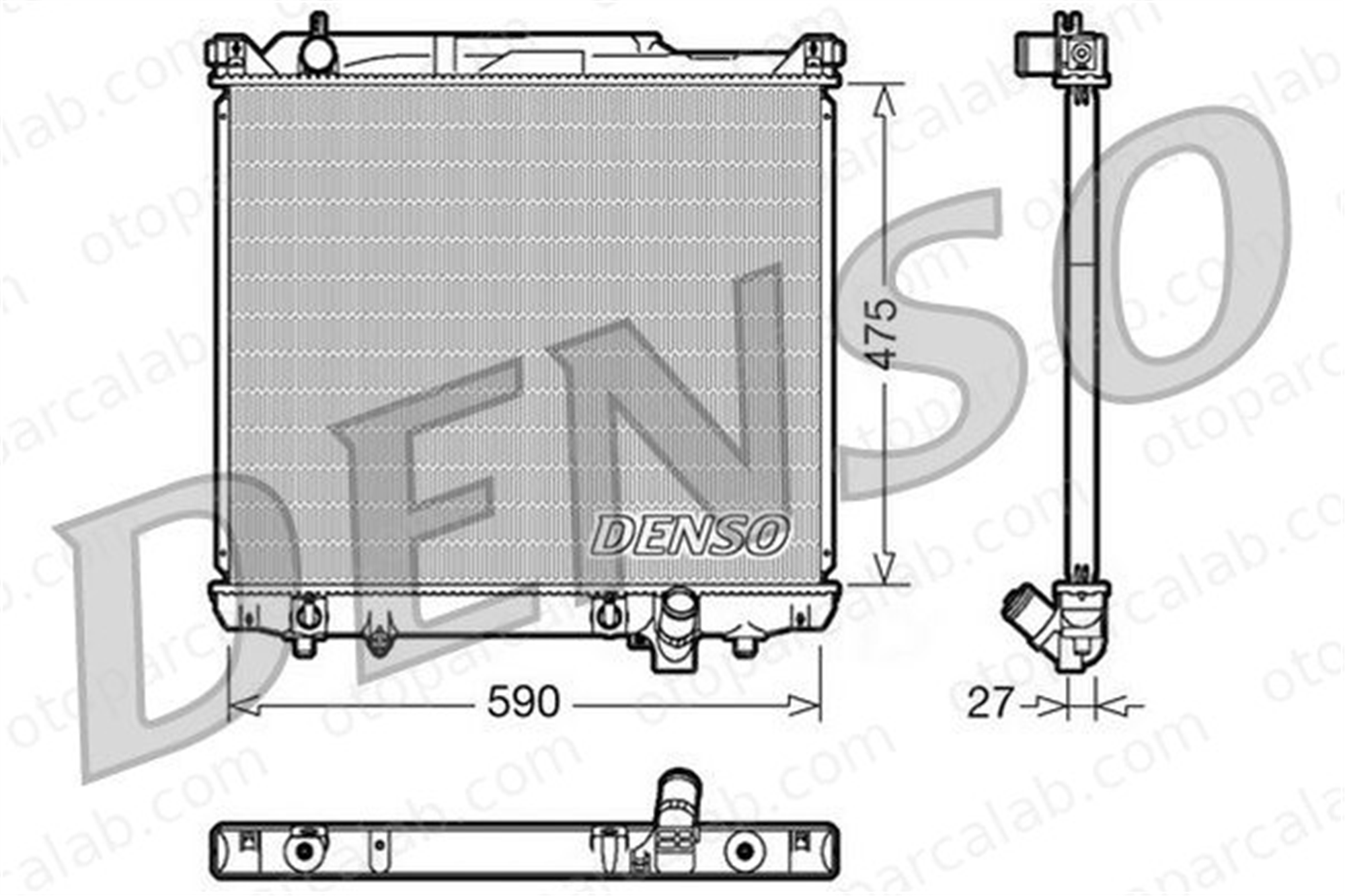 DENSO DRM47020 Su Radyatörü SUZUKI GRAND VITARA I DRM47020 1770052D30