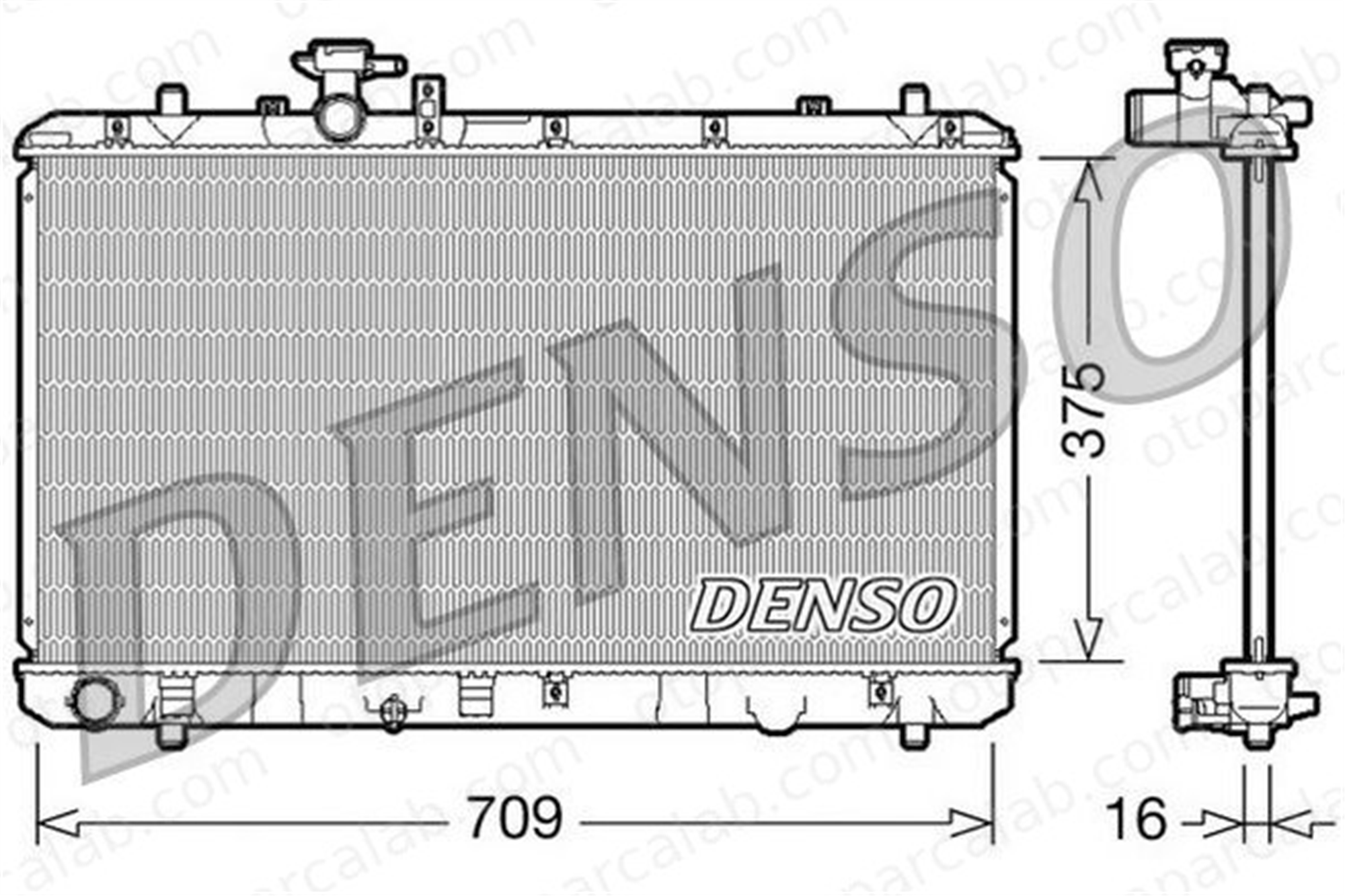 DENSO DRM47023 Su Radyatörü SUZUKI SX4 FIAT SEDICI DRM47023 1770079J00