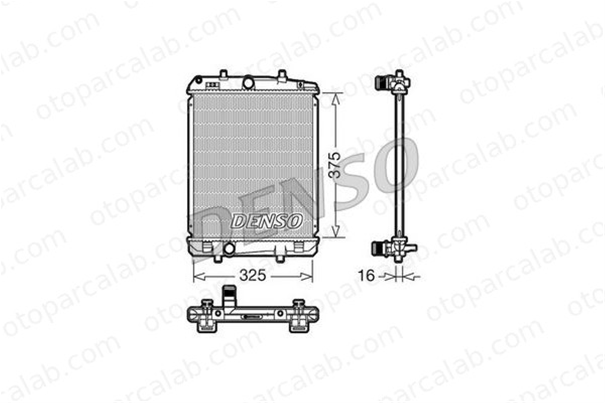 DENSO DRM50040 Su Radyatörü TOYOTA AYGO DRM50040 1330P3
