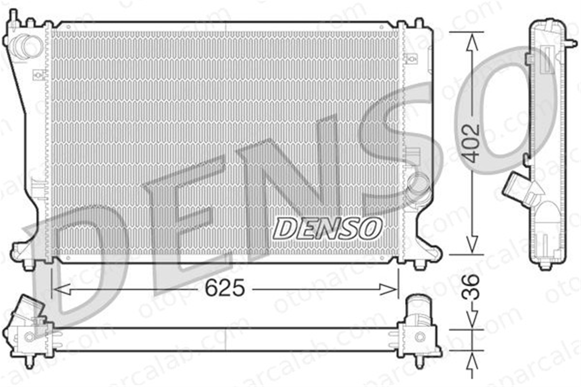 DENSO DRM50073 Su Radyatörü TOYOTA AVENSIS AVENSIS Sedan DRM50073 164000R010