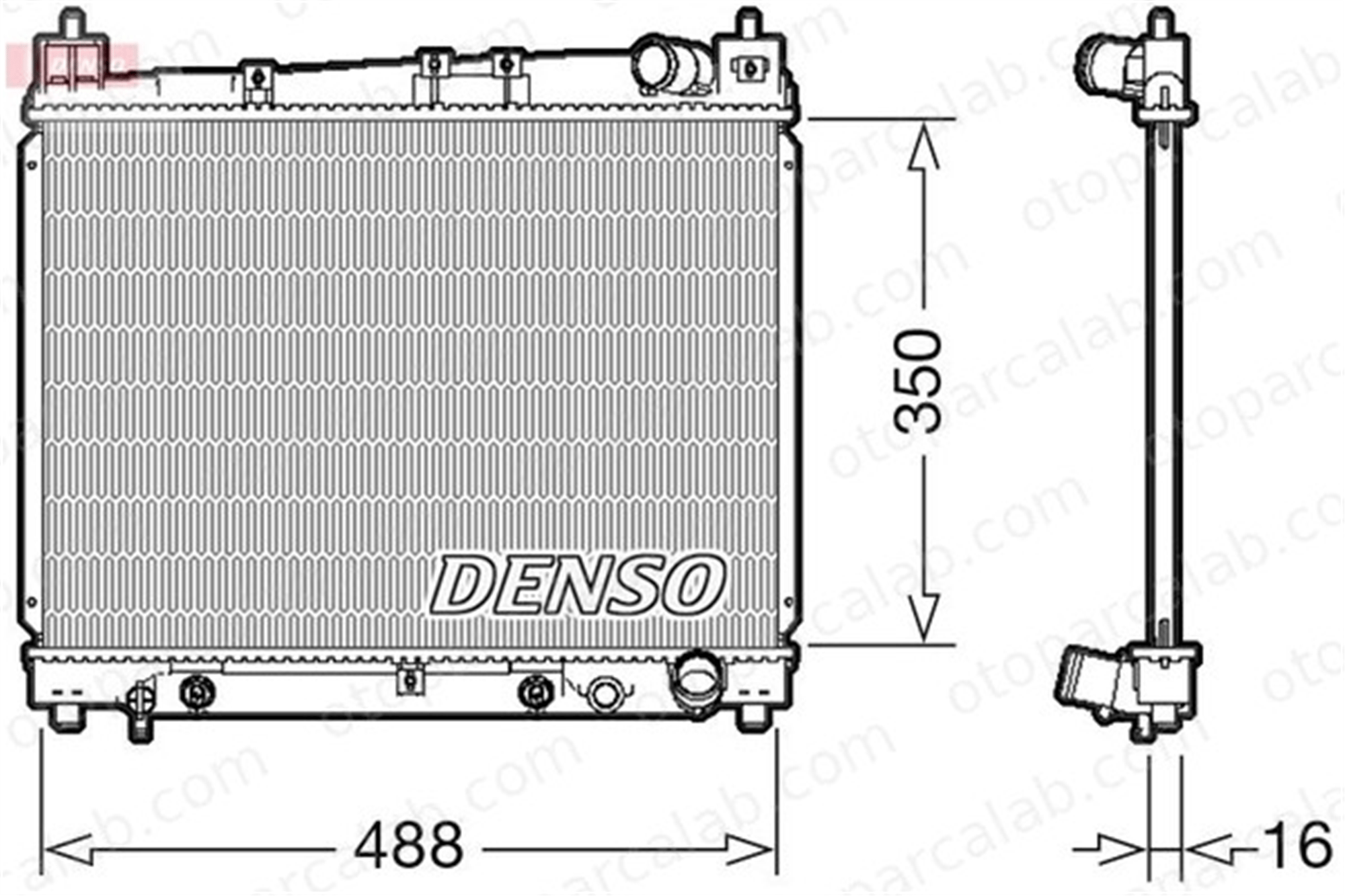 DENSO DRM50080 Su Radyatörü TOYOTA YARIS VERSO DRM50080 1640021071