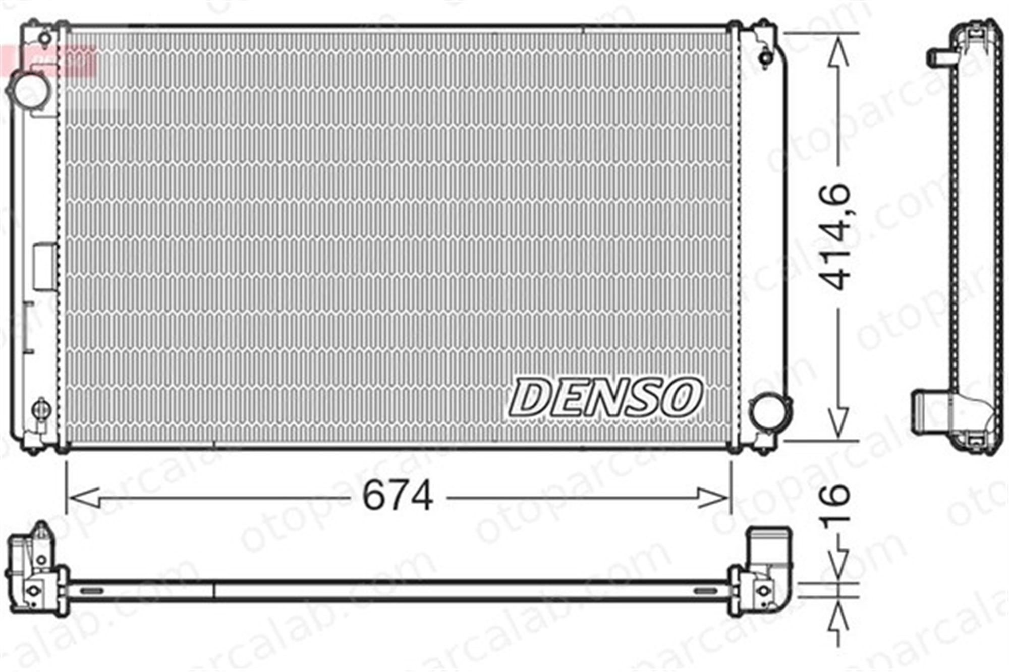 DENSO DRM50149 Su Radyatörü TOYOTA RAV 4 IV LEXUS NX DRM50149 1640036080
