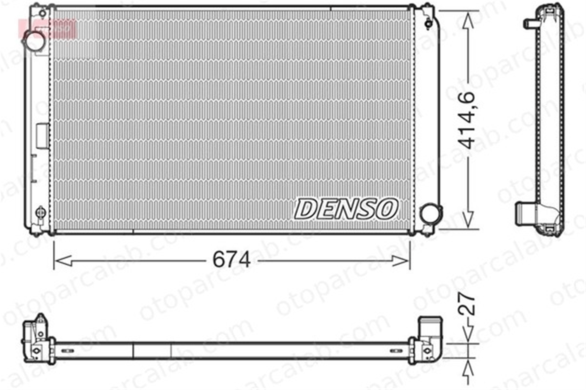 DENSO DRM50151 Su Radyatörü LEXUS NX TOYOTA RAV 4 IV DRM50151 1640036090