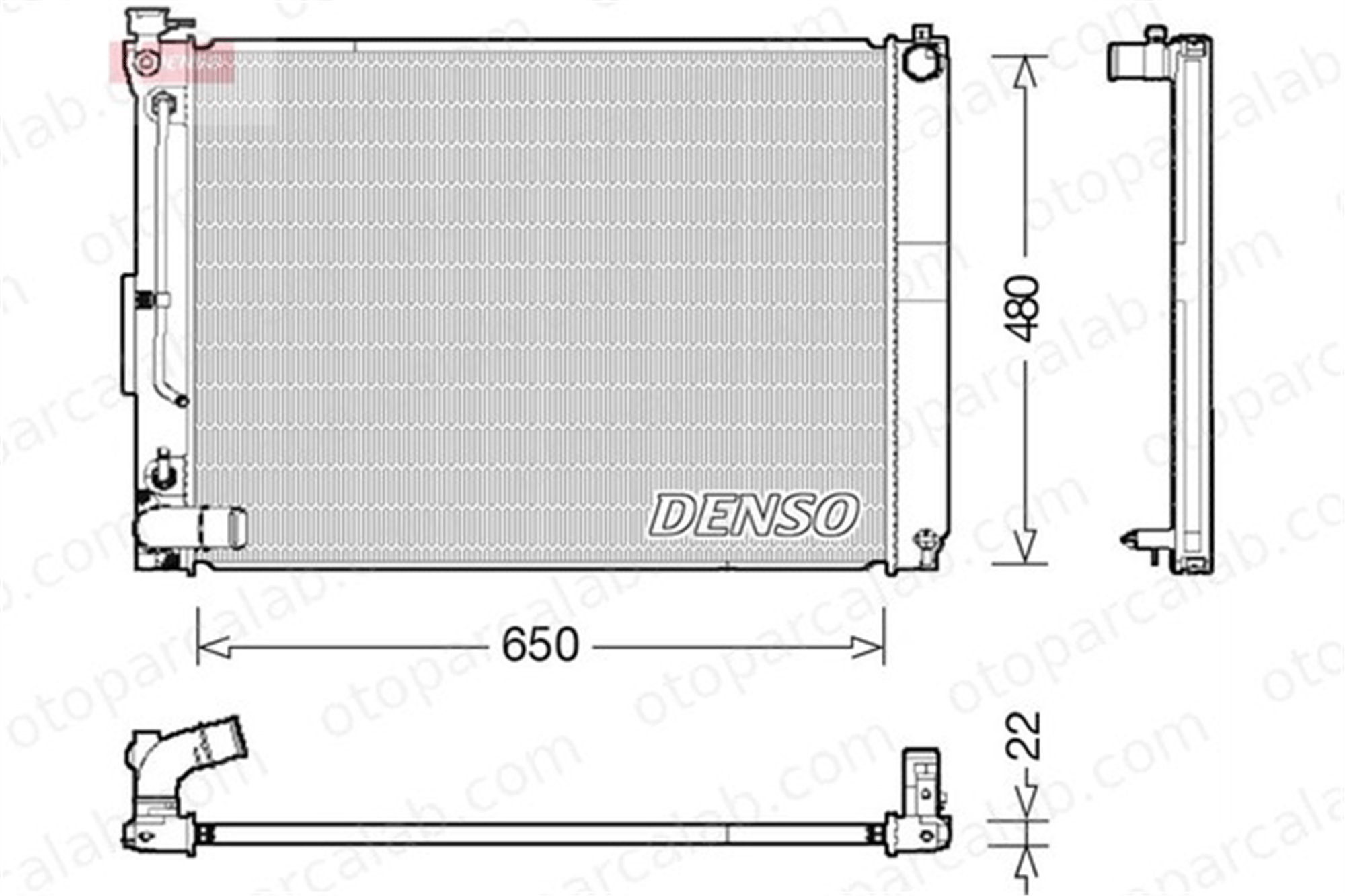 DENSO DRM51012 Su Radyatörü LEXUS RX DRM51012 1604120314