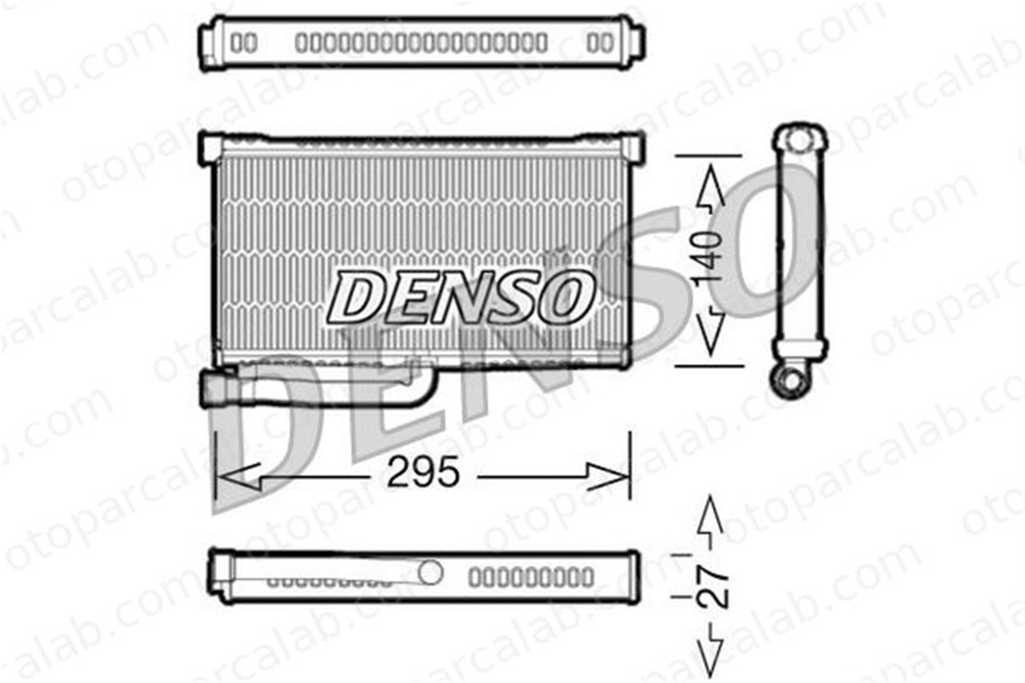 DENSO DRR02004 Kalorifer Radyatörü AUDI A6 C6 Avant A6 C5 420820037A 4F0819031B