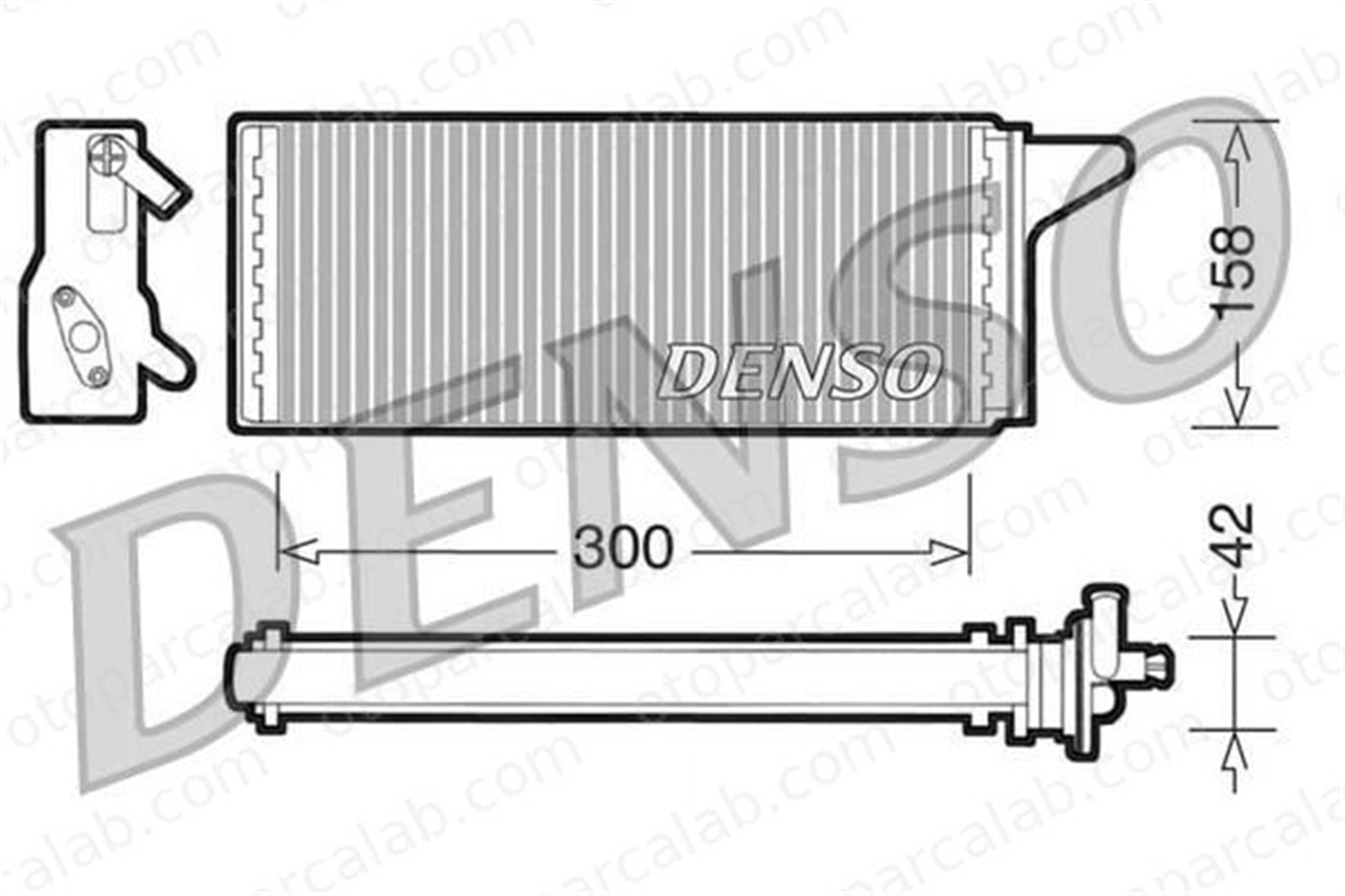 DENSO DRR12001 Kalorifer Radyatörü FIAT DUCATO Panelvan/Van DUCATO Platform şasi 46722023 93927662