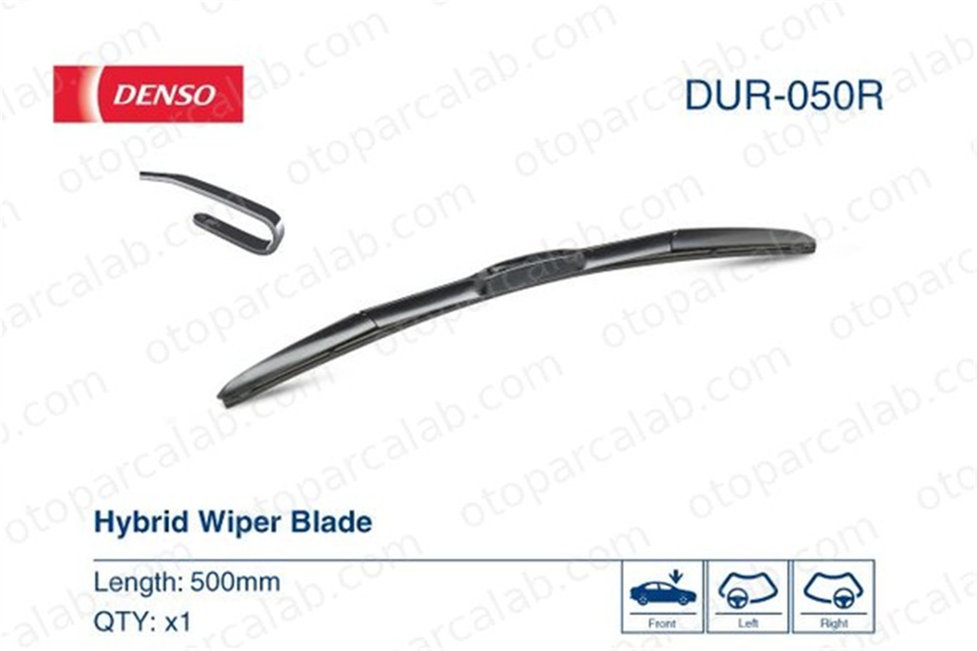 DENSO DUR-050R Silecek Süpürgesi Ön 500 mm - 20 inç BMW 3 CITROËN BX LR033023 39699