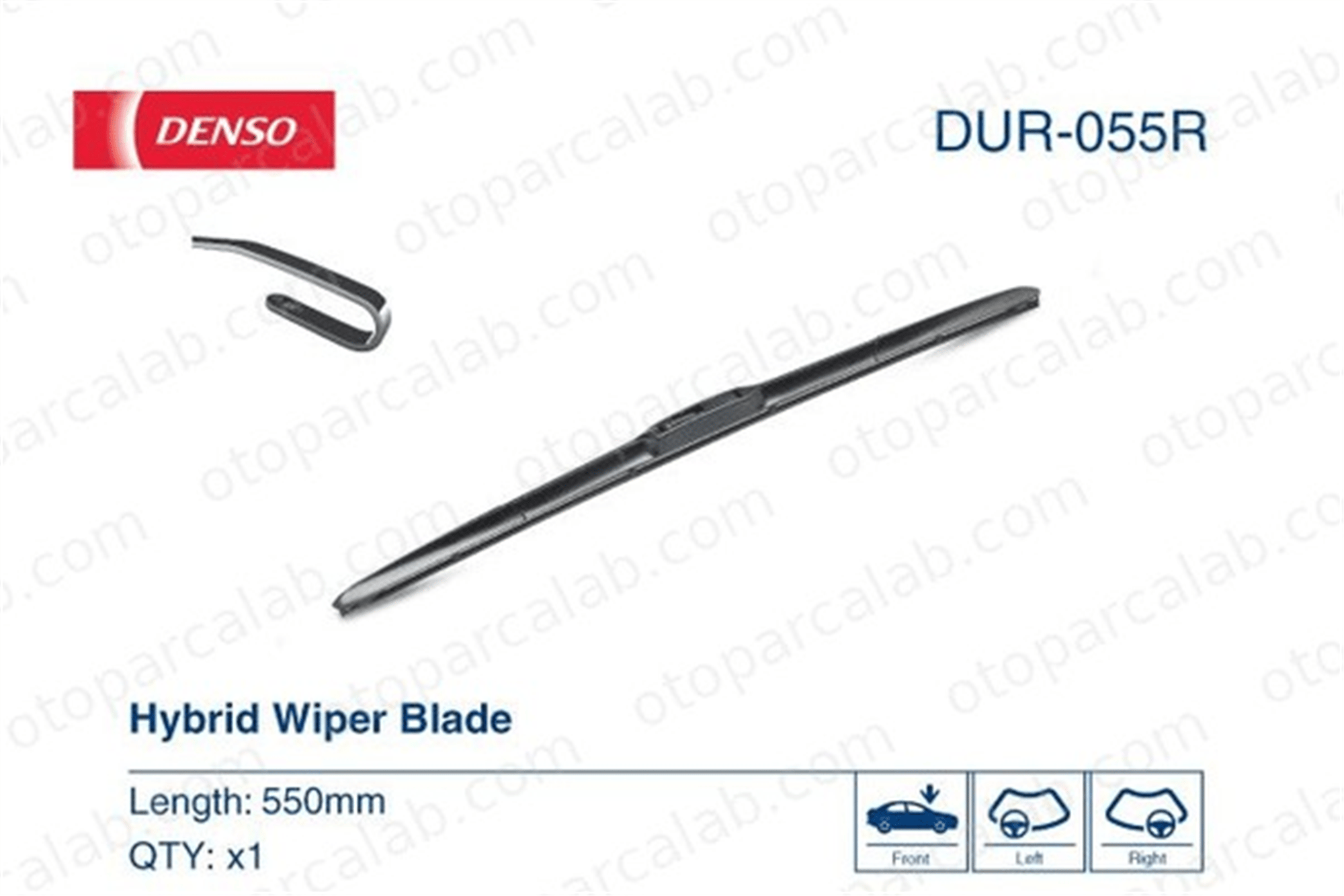 DENSO DUR-055R Silecek Süpürgesi Ön 550 mm - 22 inç CITROËN AX PEUGEOT 405 I 15890063 76620SYP0042