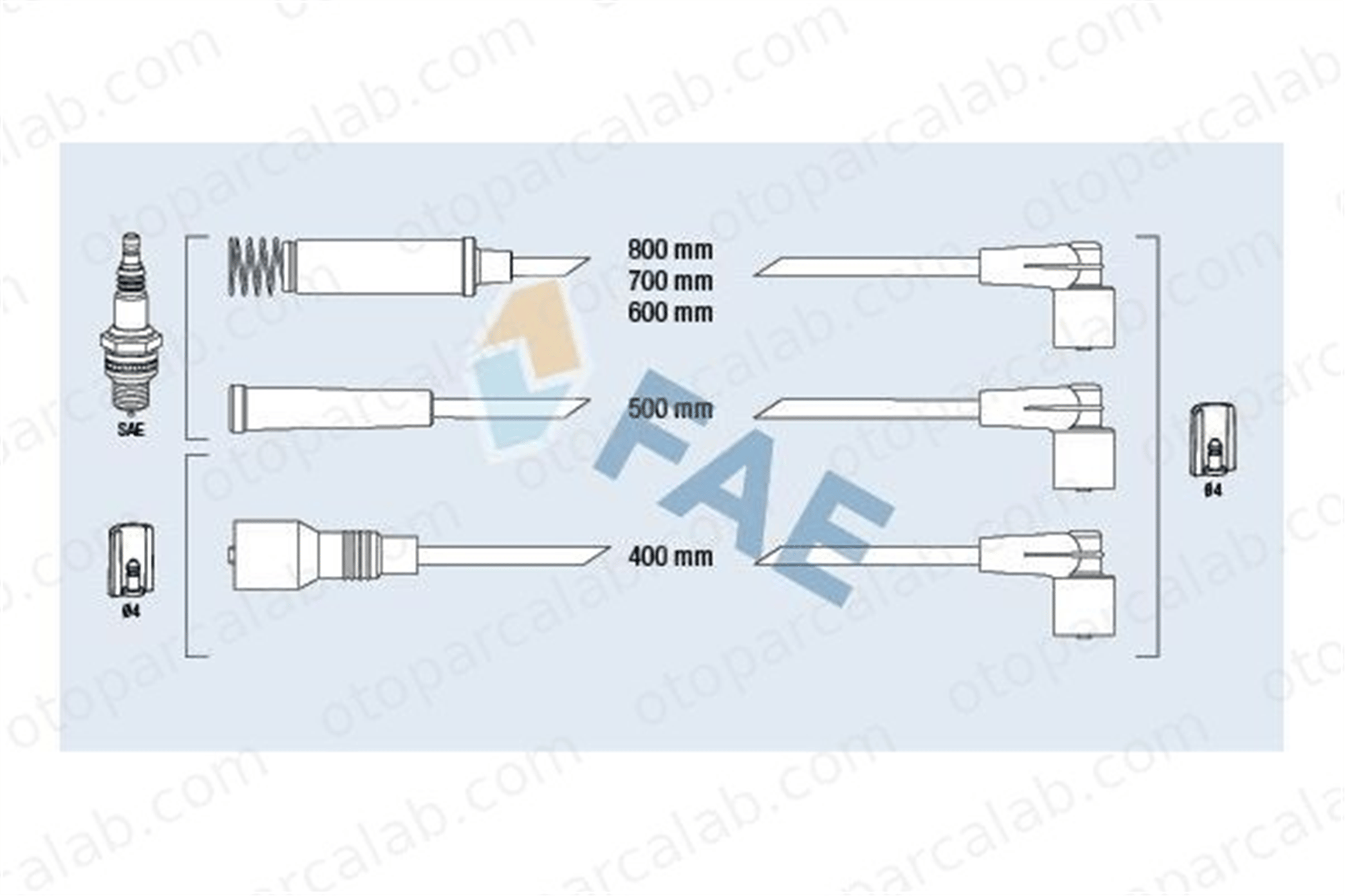 DODUCO 7631 Buji Kablosu OPEL ASCONA C ASCONA C Hatchback 1612556 90297423