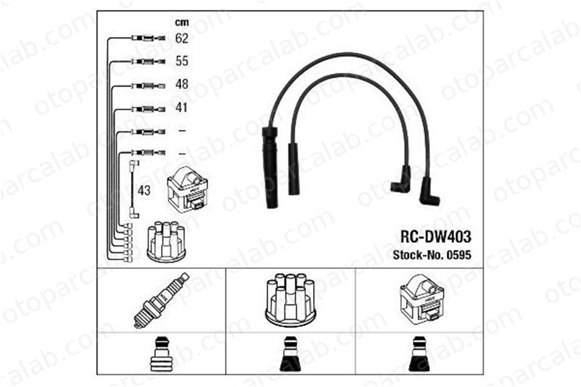 DODUCO 7807 Buji Kablosu DAEWOO ESPERO NEXIA NP1149