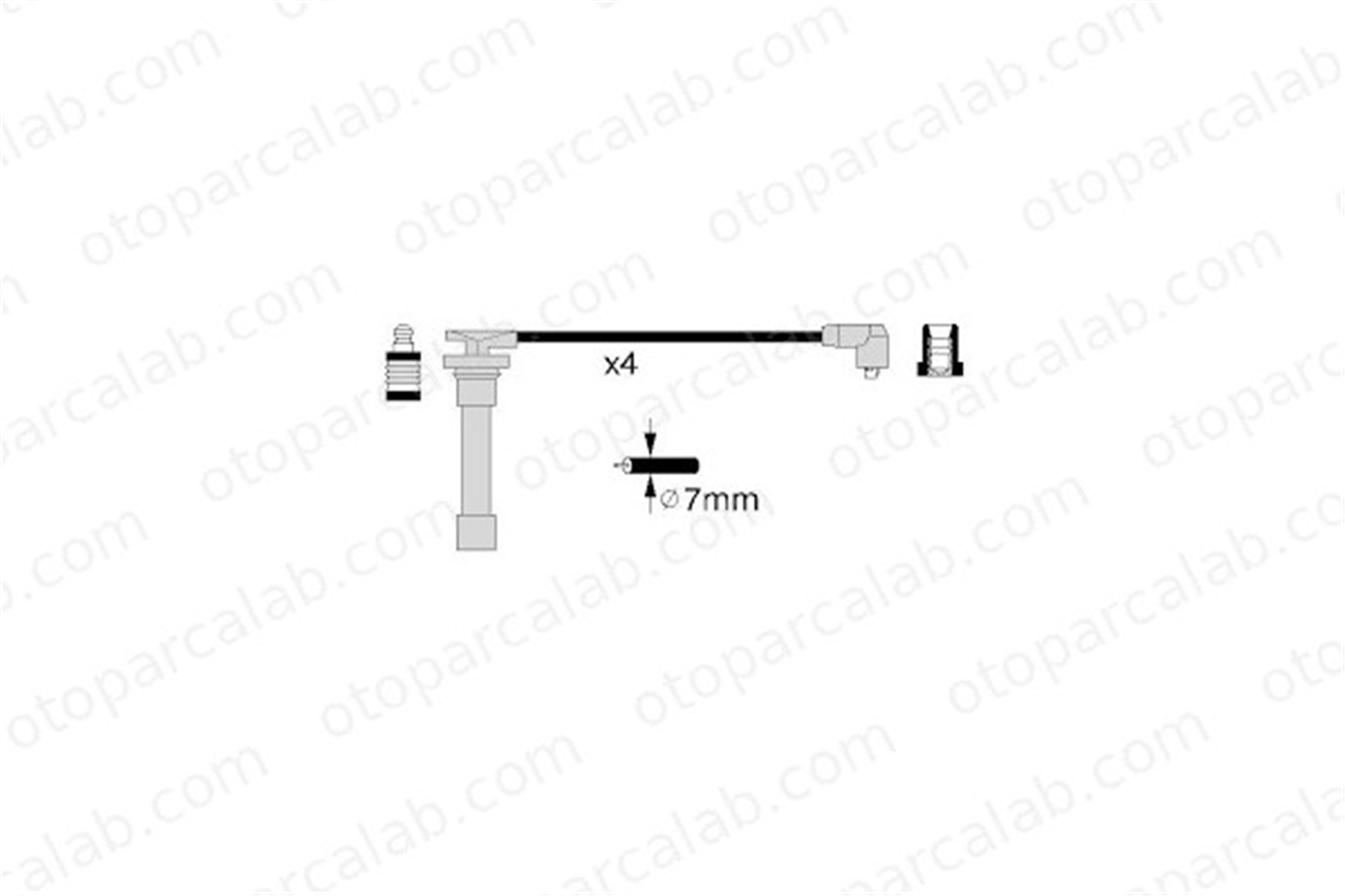 DODUCO 7876 Buji Kablosu HONDA CIVIC VI Fastback CIVIC IV Hatchback 32722P2AJ01 32700P0AA00