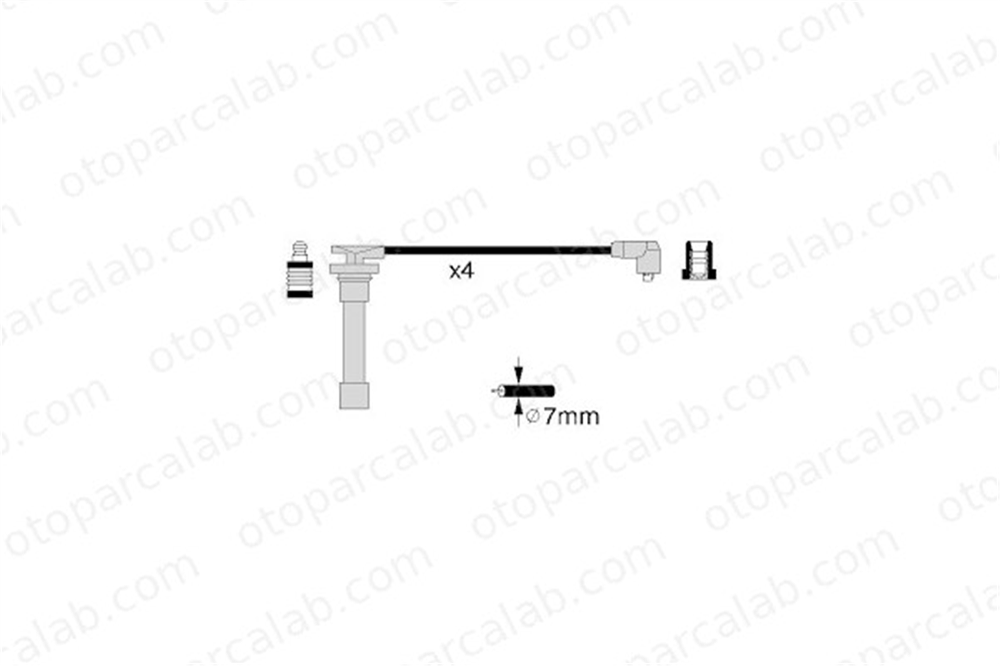DODUCO 7877 Buji Kablosu HONDA CIVIC VI Fastback CIVIC IV Hatchback 32700PEL004 32700P0AA00