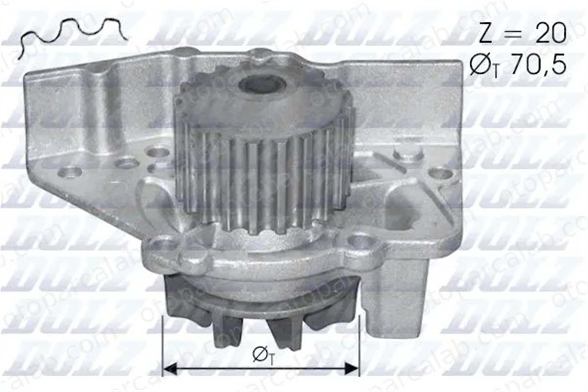 DOLZ C119 Devirdaim Su Pompası CITROËN XANTIA PEUGEOT 306 Hatchback 1201A8 1611896680