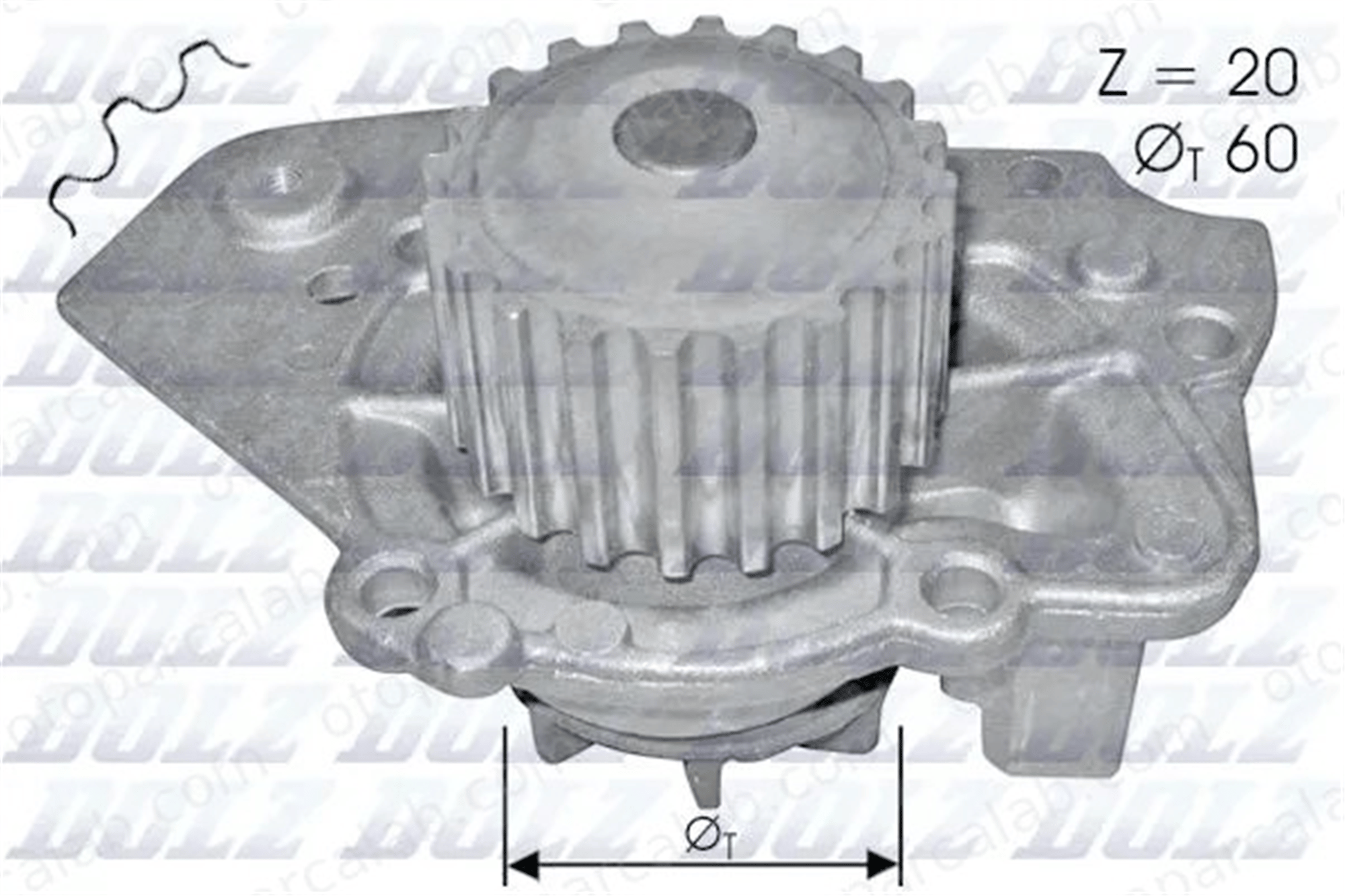 DOLZ T136 Devirdaim Su Pompası CITROËN BX BX Break 120163 120139