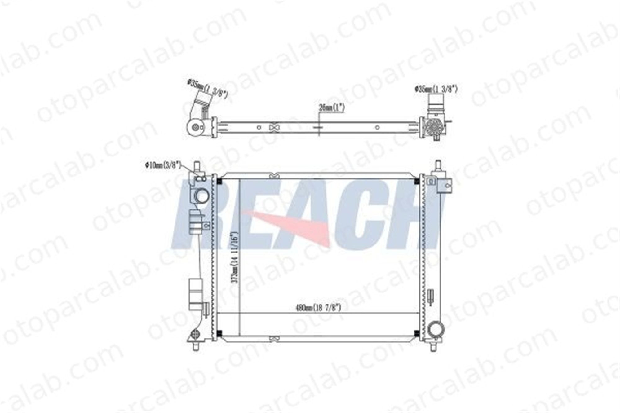 ELITCAR R113 Su Radyatörü ELİTCAR R113 HYUNDAI i20 ACTIVE i20 II 25310C8400