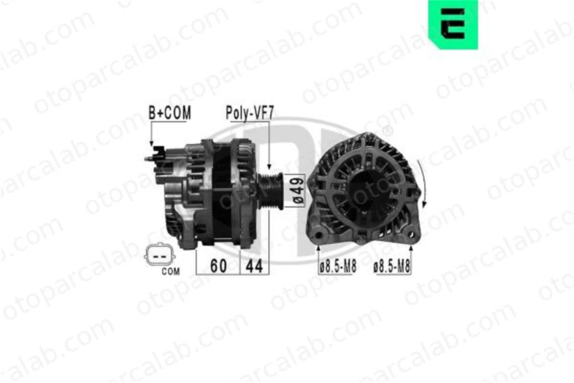 ERA 209010A Alternatör OPEL MOVANO B Panelvan/Van MOVANO B Platform şasi A003TX0481AM 95520960