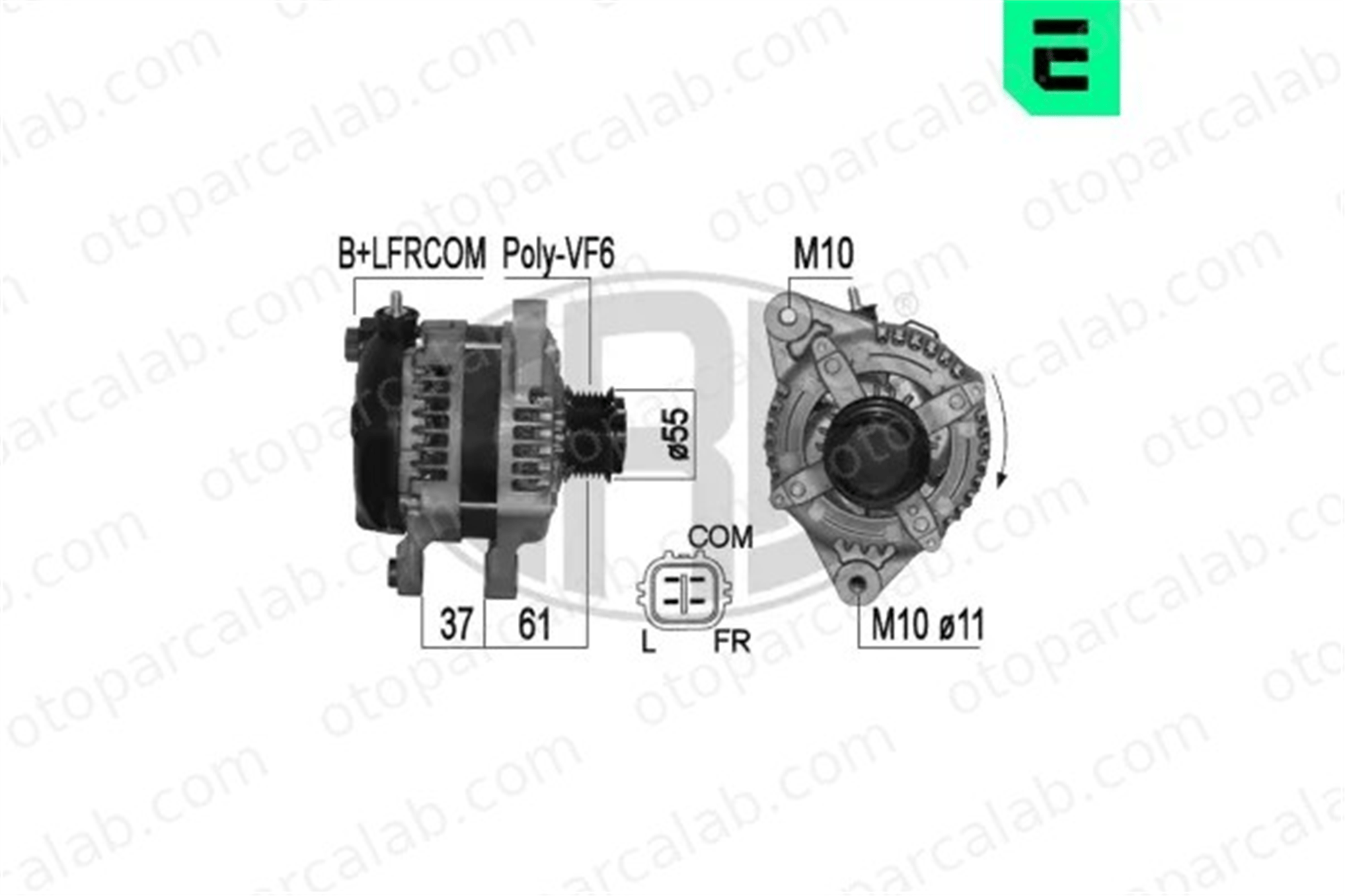 ERA 209015 Alternatör HYUNDAI SANTA FÉ III KIA SORENTO II 373002F200