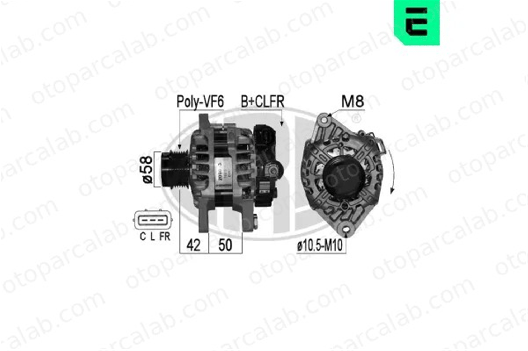 ERA 209023A Alternatör HYUNDAI i30 i30 Coupe 373002B520 373002B700