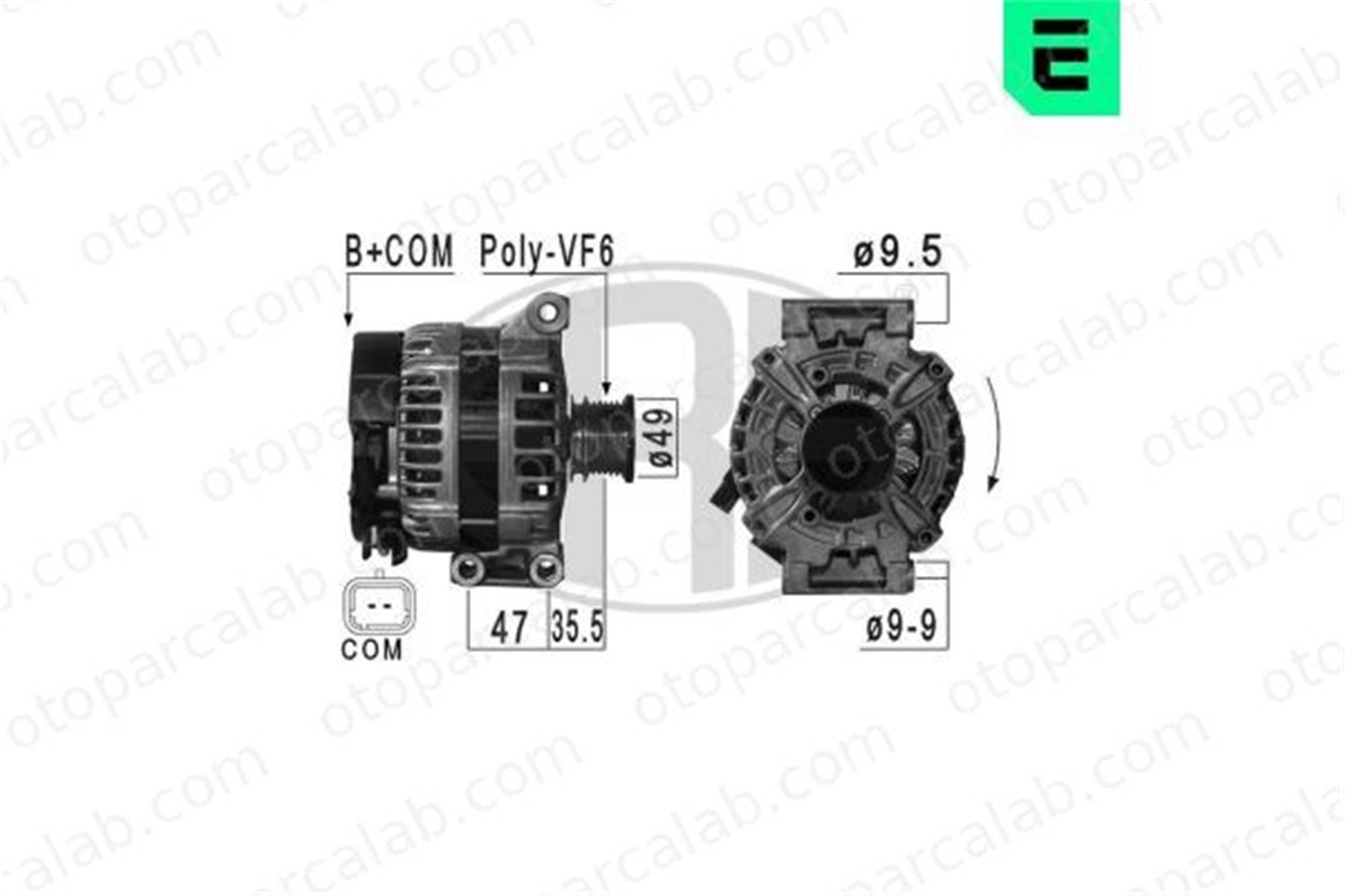 ERA 209031 Alternatör MINI MINI MINI COUNTRYMAN 5702G3 12317553009