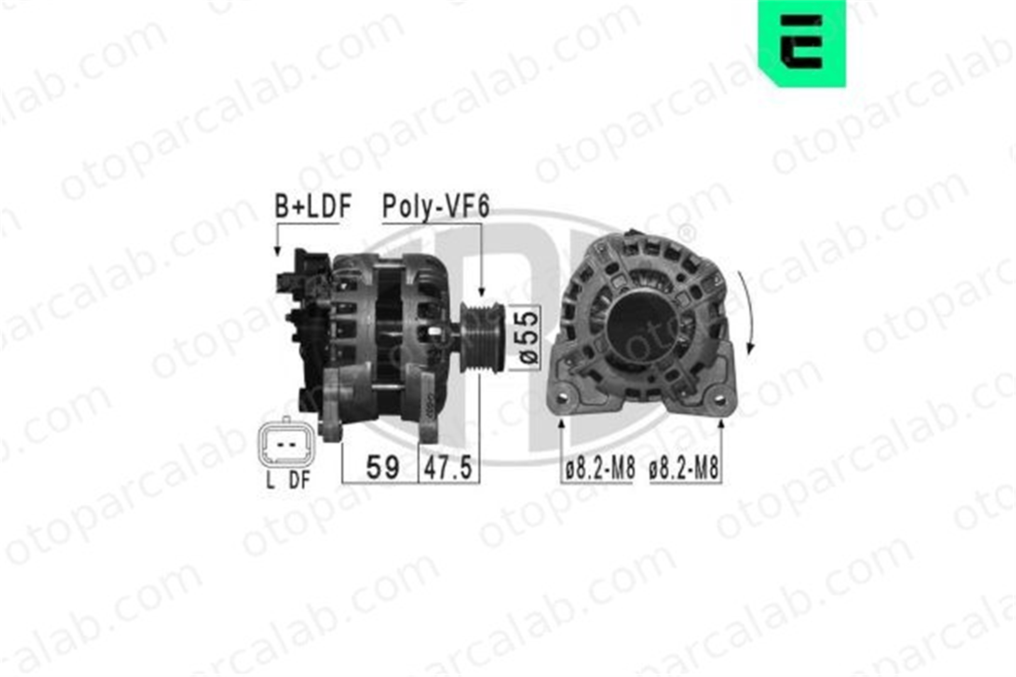 ERA 209035A Alternatör DACIA DUSTER DOKKER Express Kasa/büyük limuzin 231003071R A4539064000