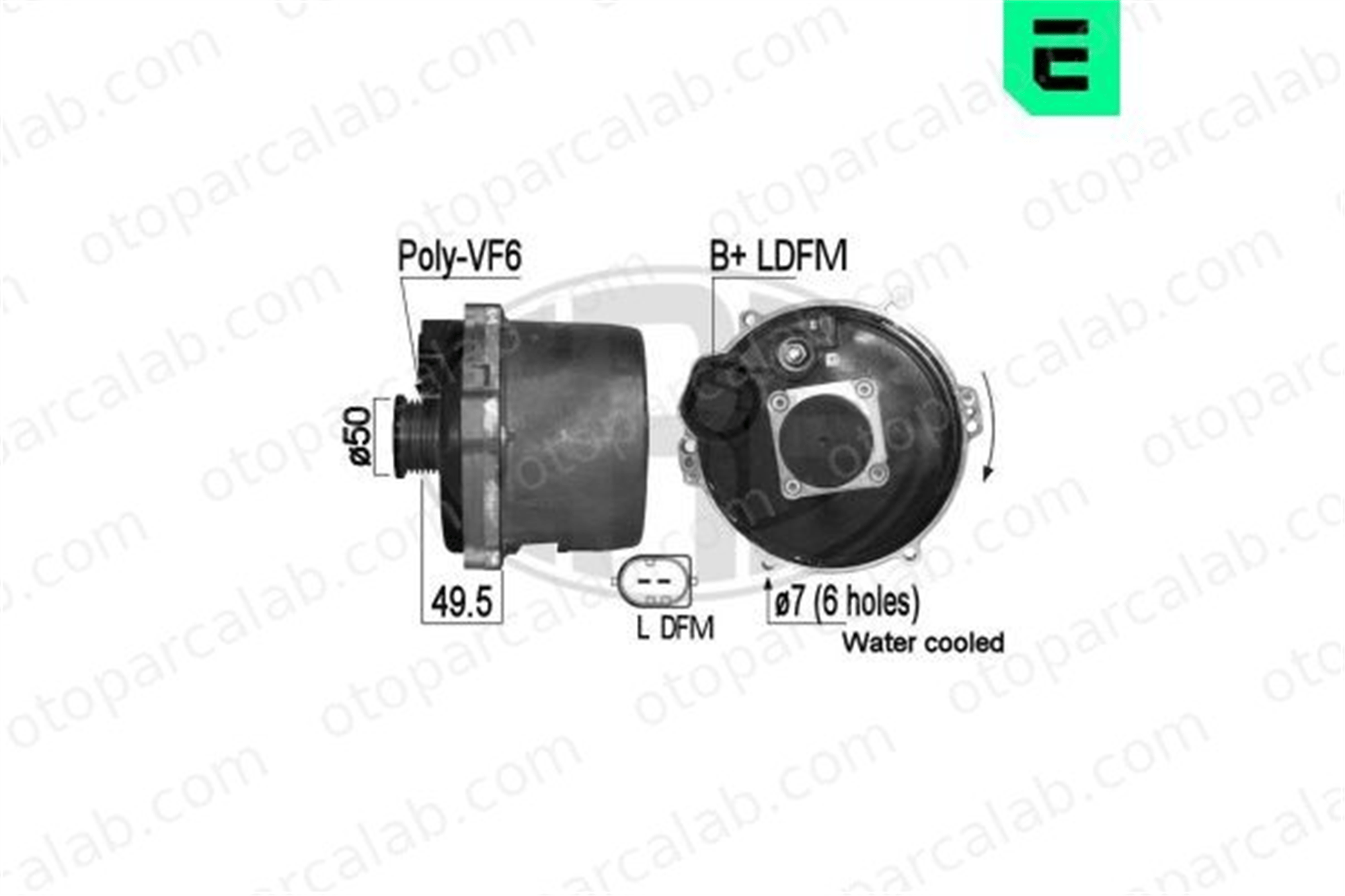 ERA 209048A Alternatör MERCEDES-BENZ E-SERISI E-SERISI T-Model 1500550 000 150 05 50