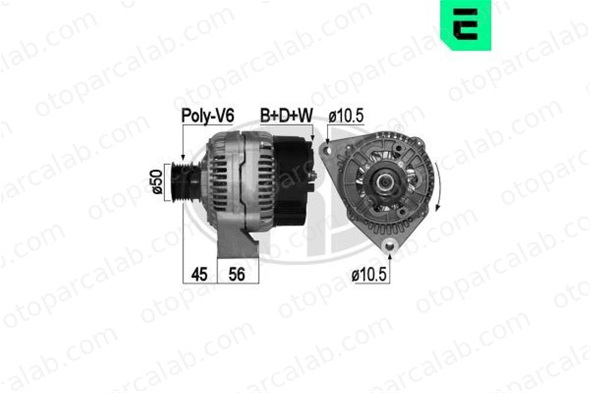 ERA 209077A Alternatör MERCEDES-BENZ 124 Sedan 124 T-Model A008154520280 8154520280