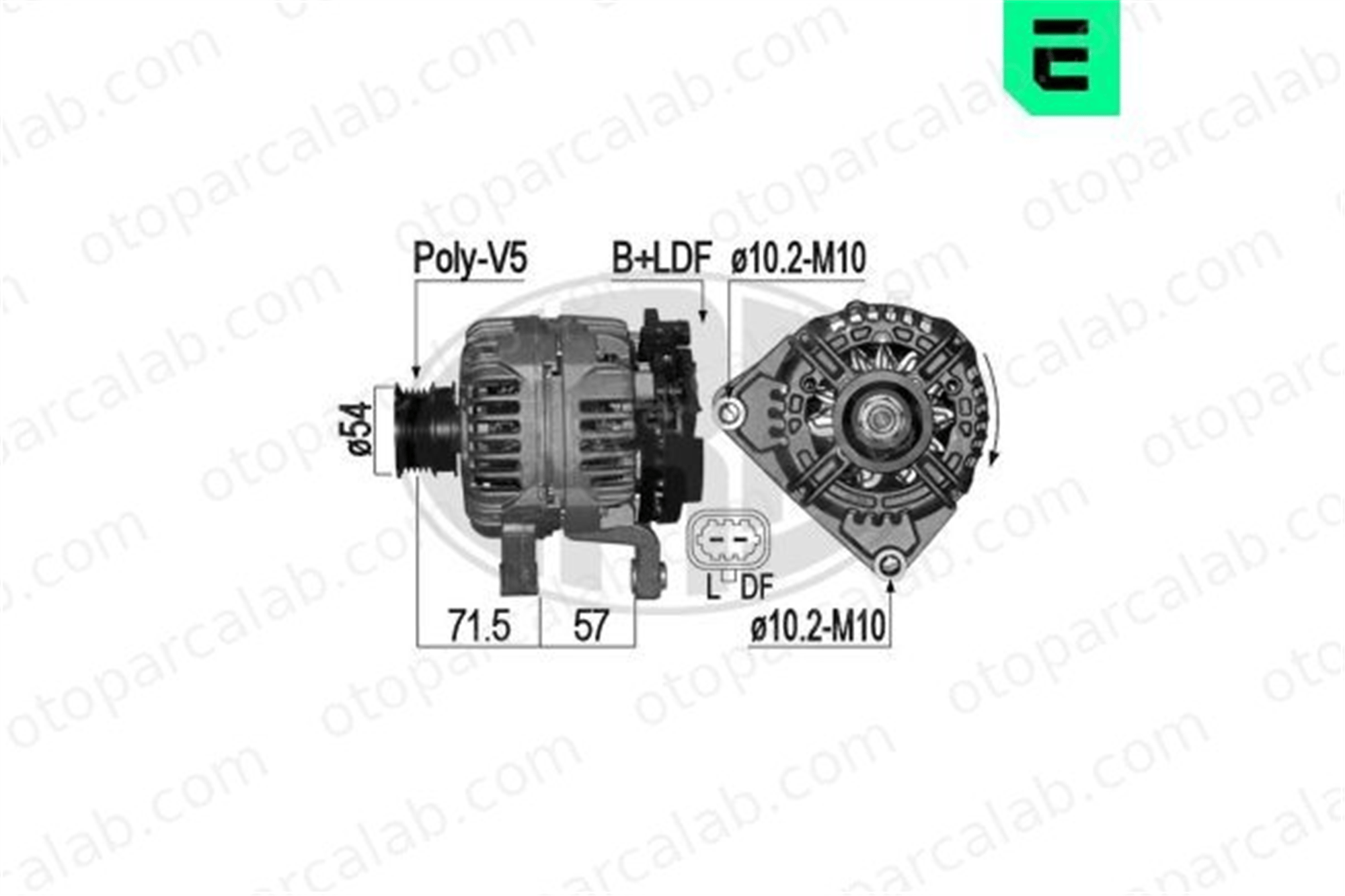 ERA 209081A Alternatör OPEL ASTRA H Station wagon ASTRA H TwinTop 13229984