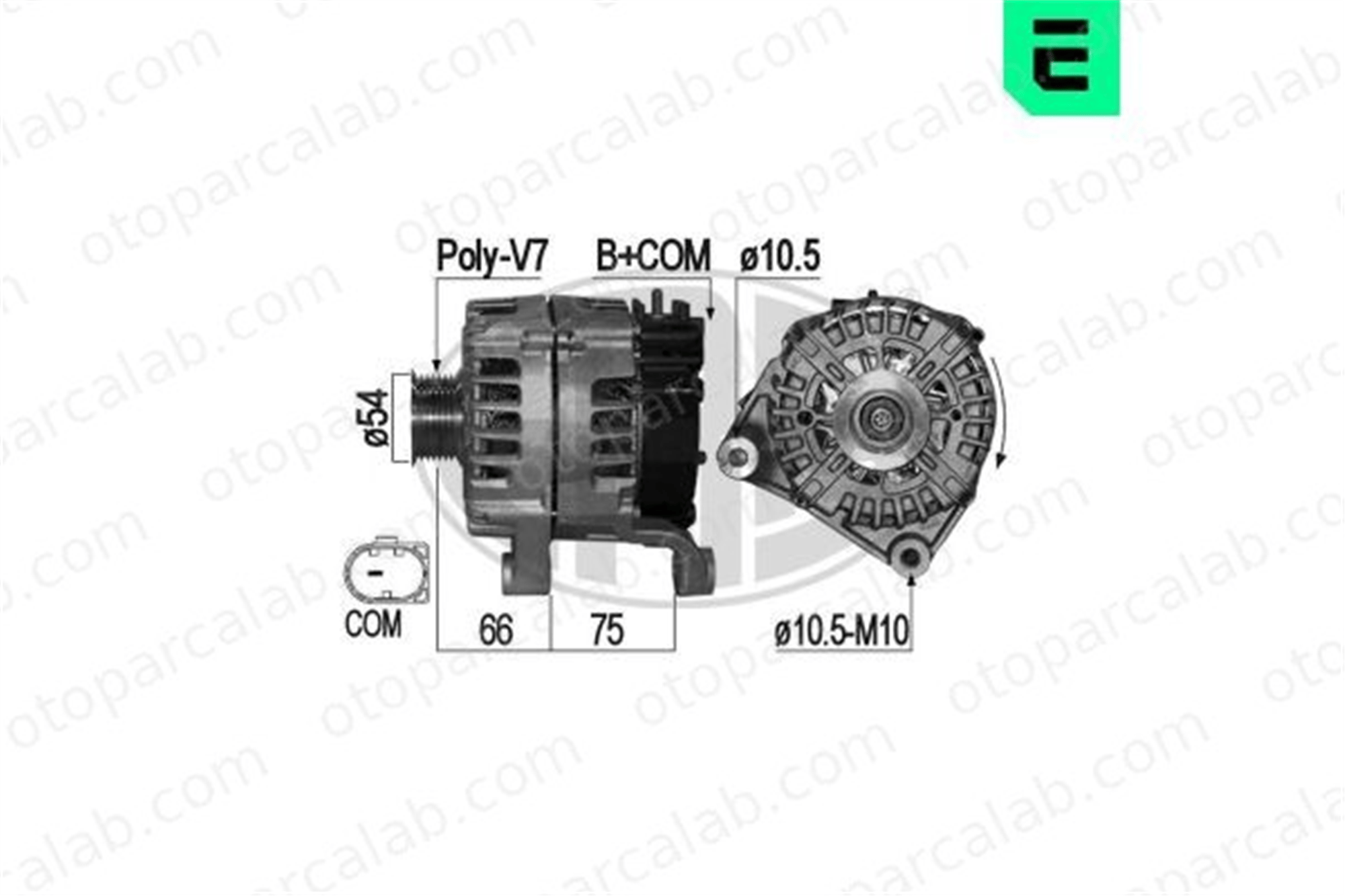 ERA 209169 Alternatör BMW 5 Gran Turismo 5 Touring 12317808074 12317803724