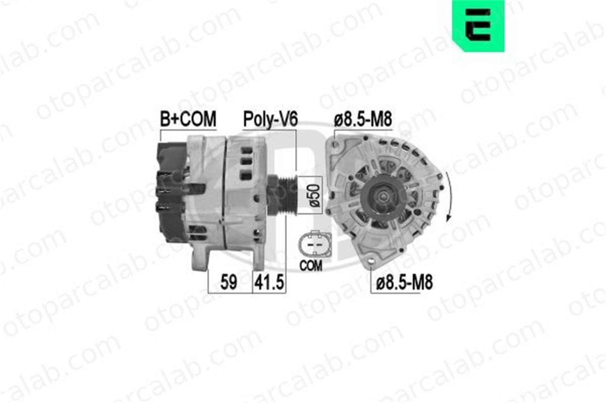 ERA 209203 Alternatör MERCEDES-BENZ E-SERISI E-SERISI T-Model A0141541002 141541002