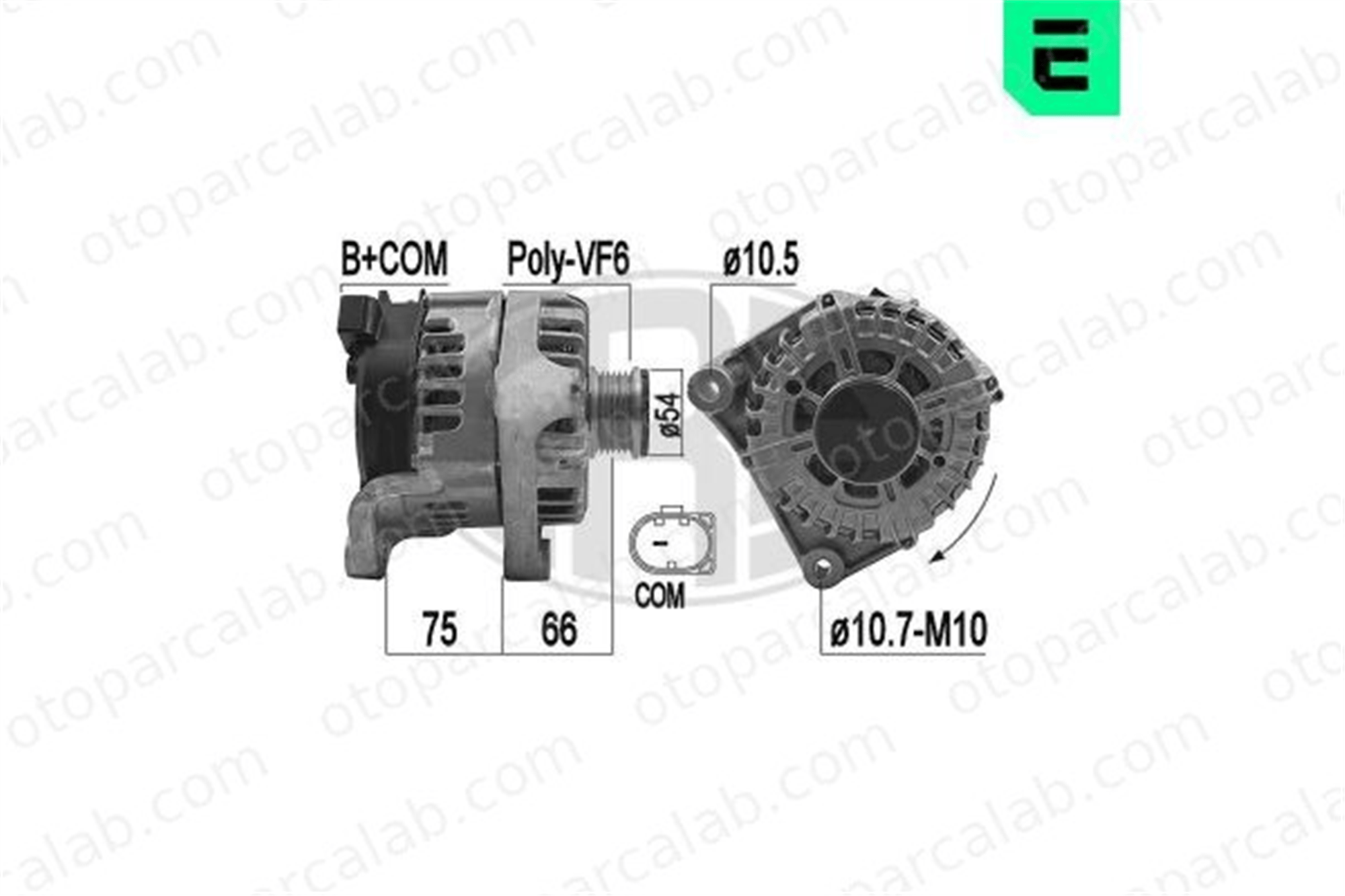 ERA 209206 Alternatör BMW 5 5 Touring 12318509024 12318507625