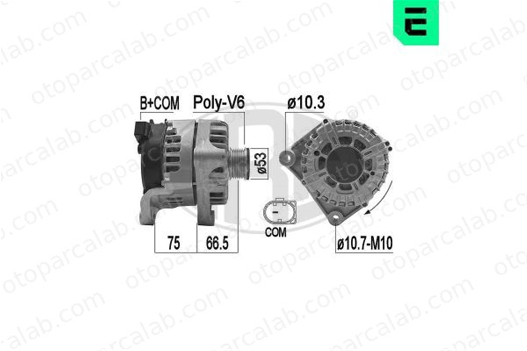 ERA 209211 Alternatör BMW 5 5 Touring 12318570673 12318570672