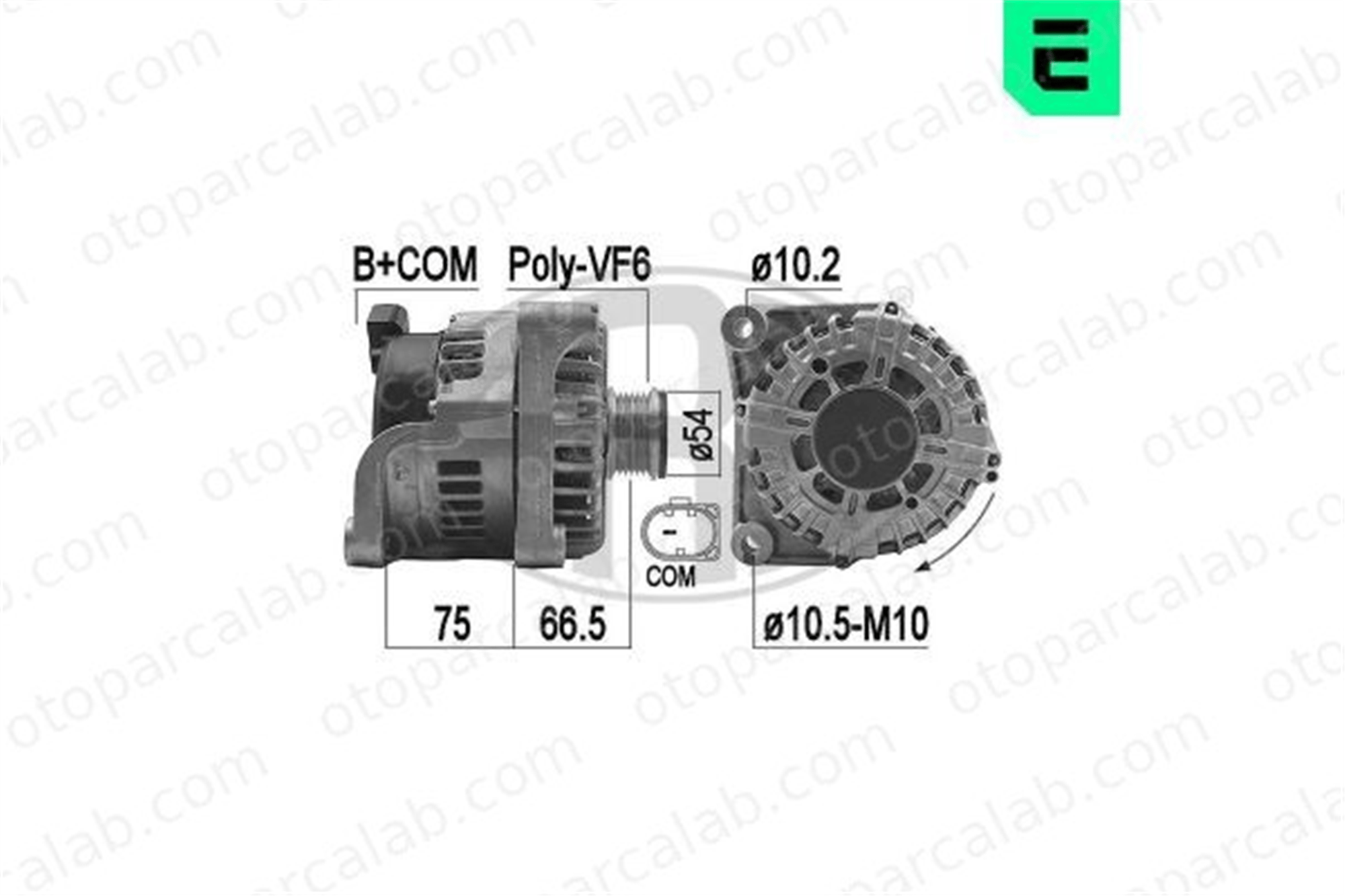 ERA 209266 Alternatör BMW 1 3 12318519891 12318519890